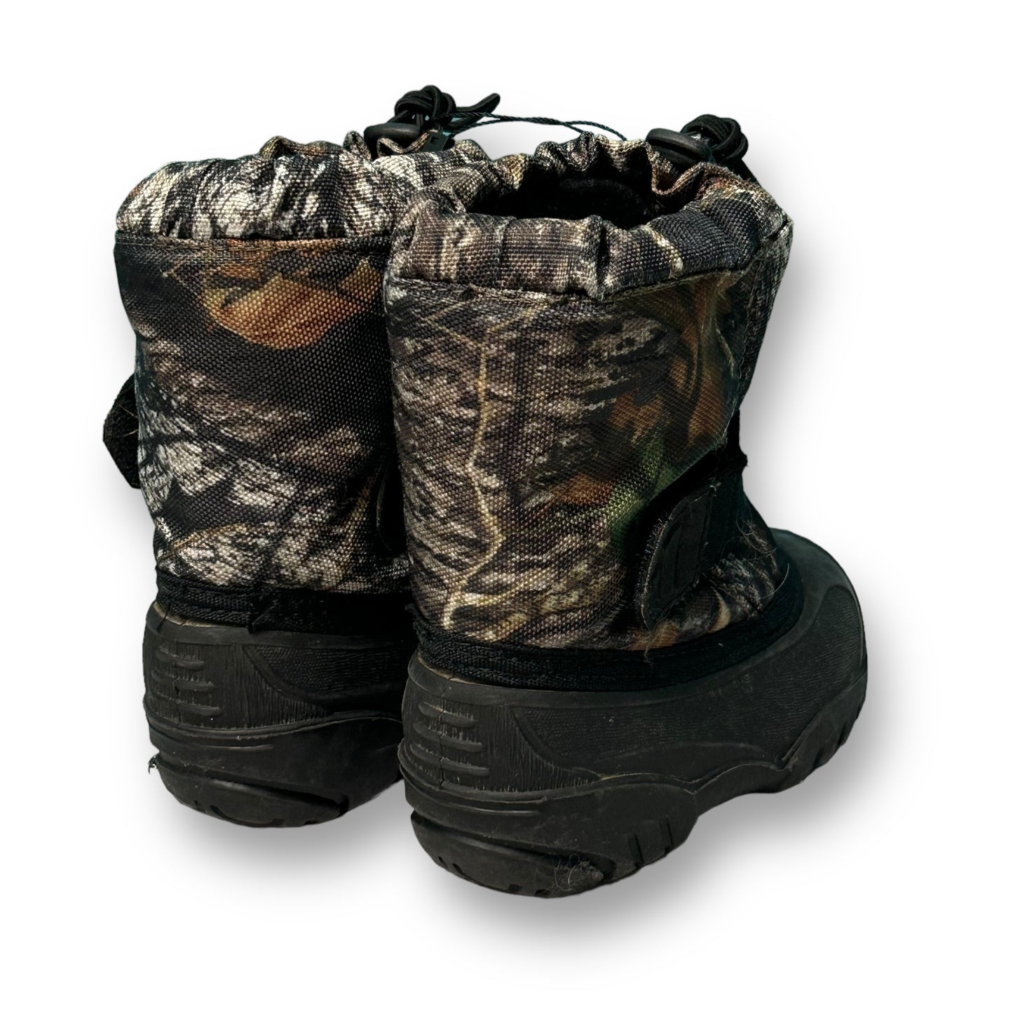 Toddler Snow Boots Boys Size 6 Camo Bungee Cord Weatherproof Winter Boots