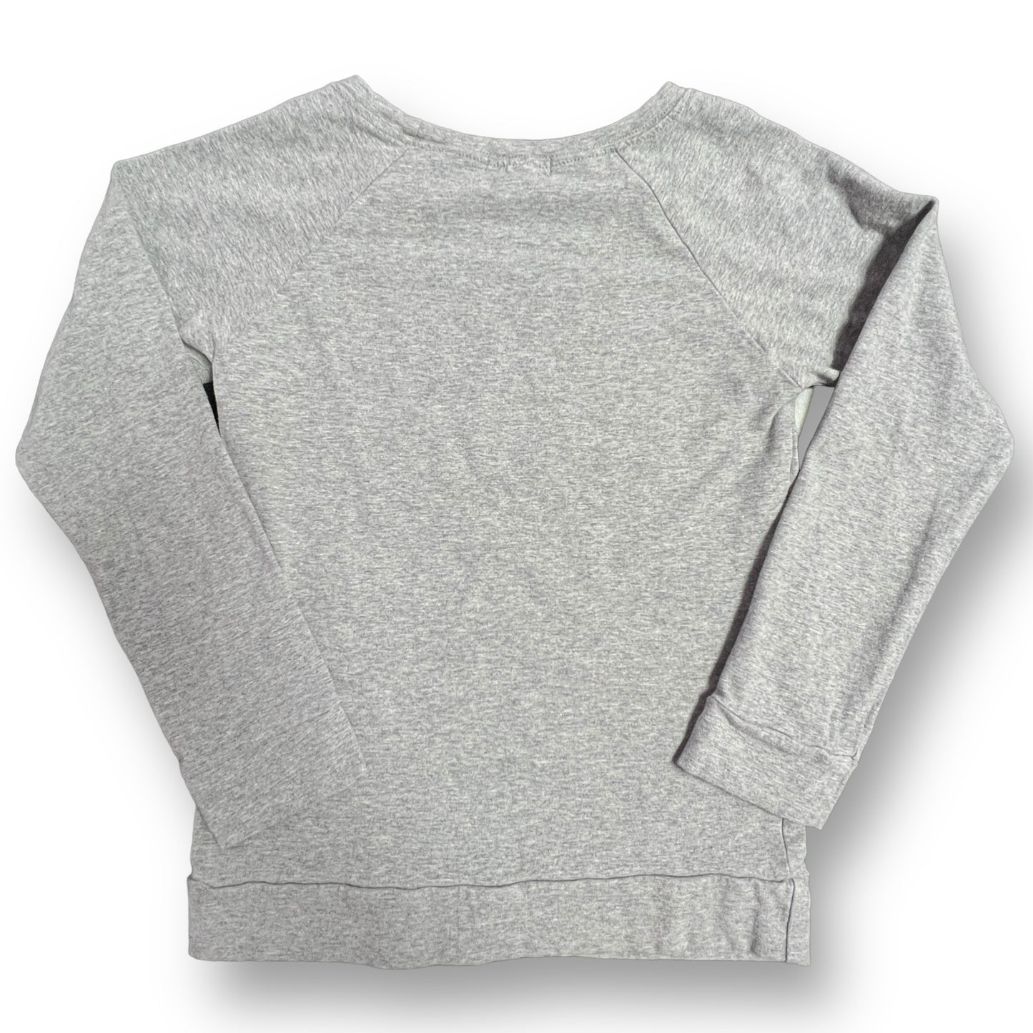 Havengirl Size 10 Youth Girl Boutique Christmas Shirt Gray Santa Long Sleeve Top