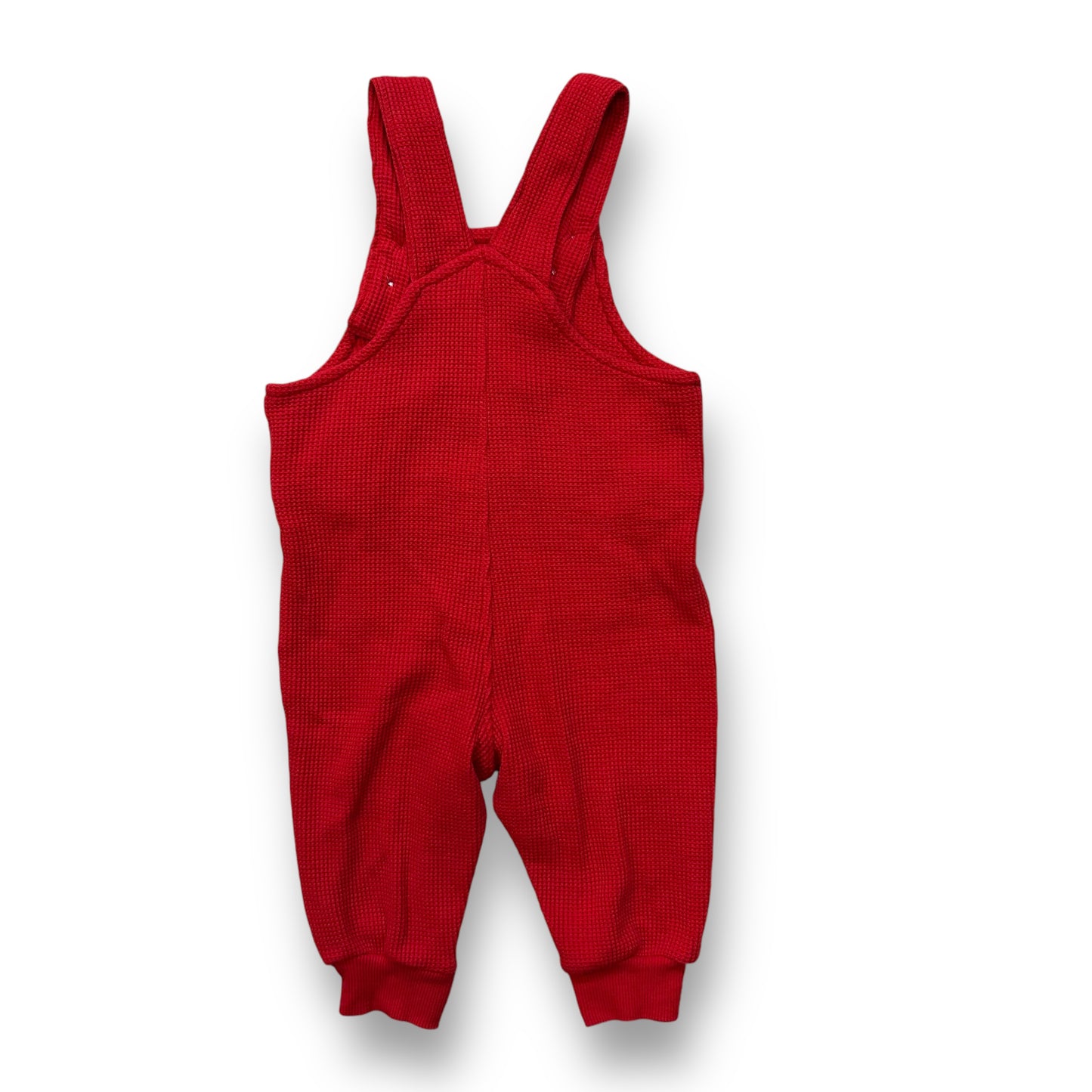Carter's Boys Size 6 Months Red Thermal Overalls with Buttons & Pocket
