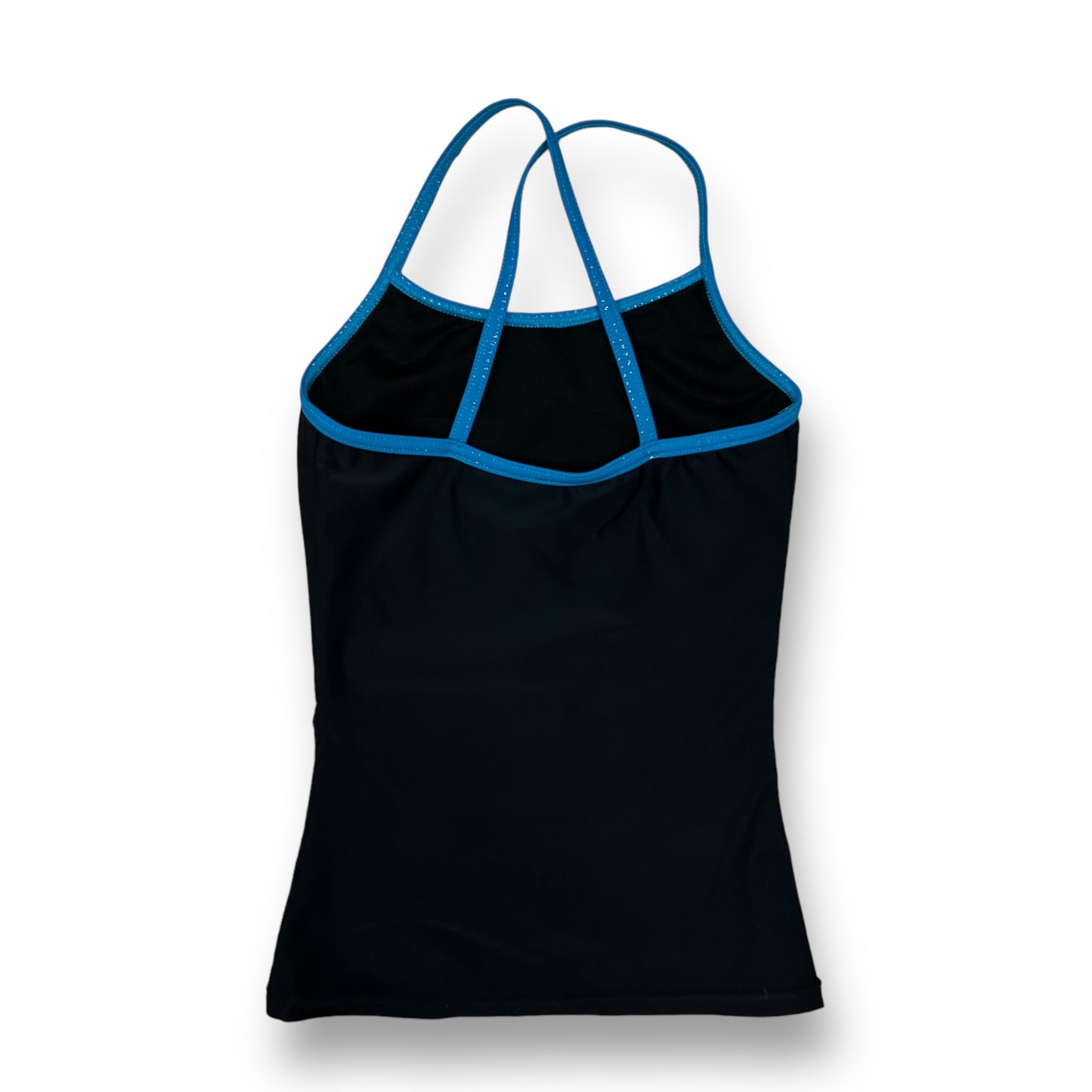 Top Sport Girls Size 6/6X Embellished Black Sleeveless Dance Tank Top