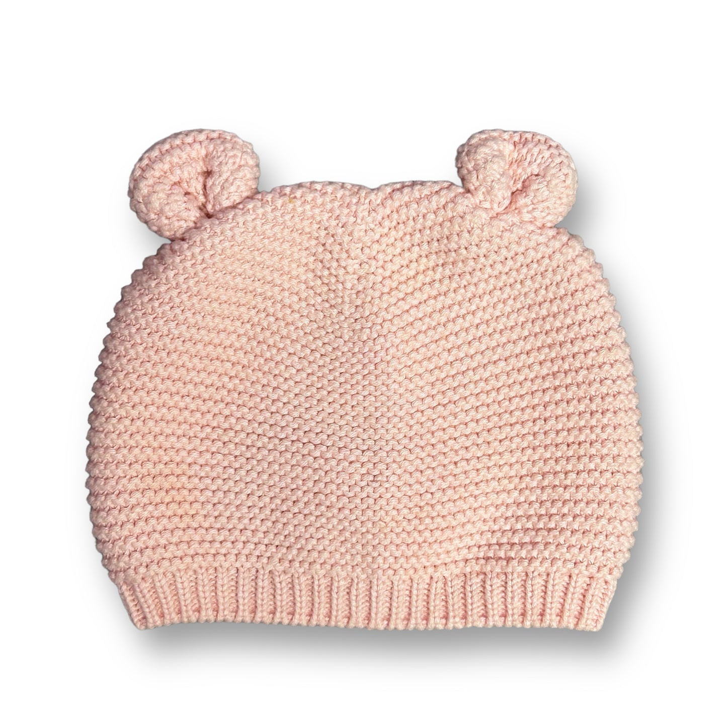Gap Newborn Baby Girl Winter Beanie Light Pink Knit Hat with Ears
