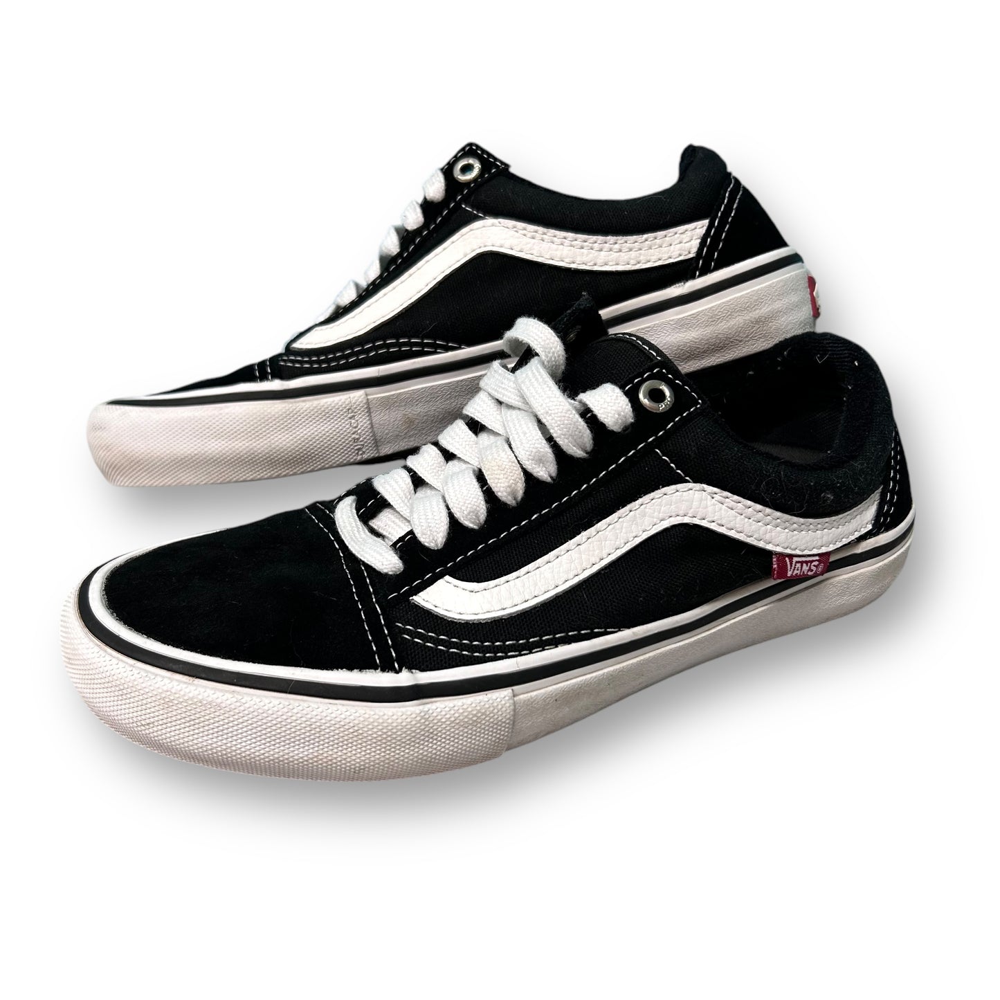 Vans Off the Wall Sneaker Size 5.5 Black Classic Skateboarding Shoe
