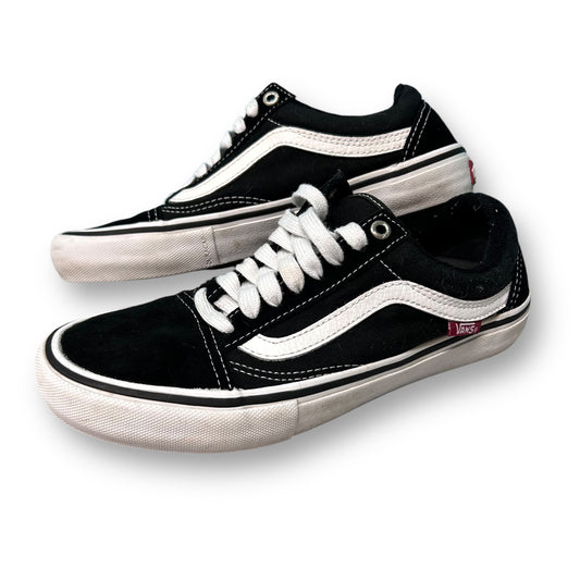 Vans Off the Wall Sneaker Size 5.5 Black Classic Skateboarding Shoe