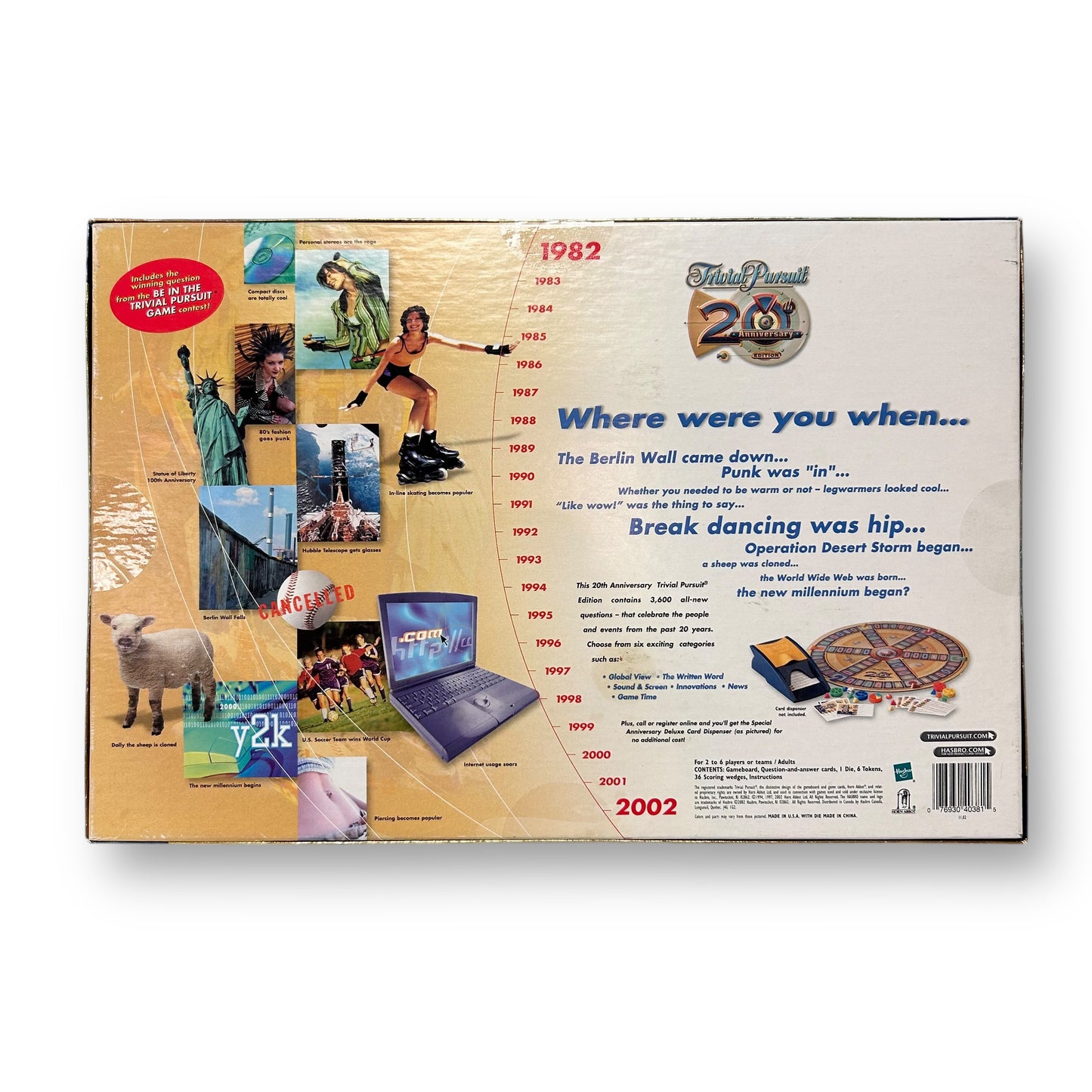 Trivial Pursuit 20th Anniversary Edition Board Game