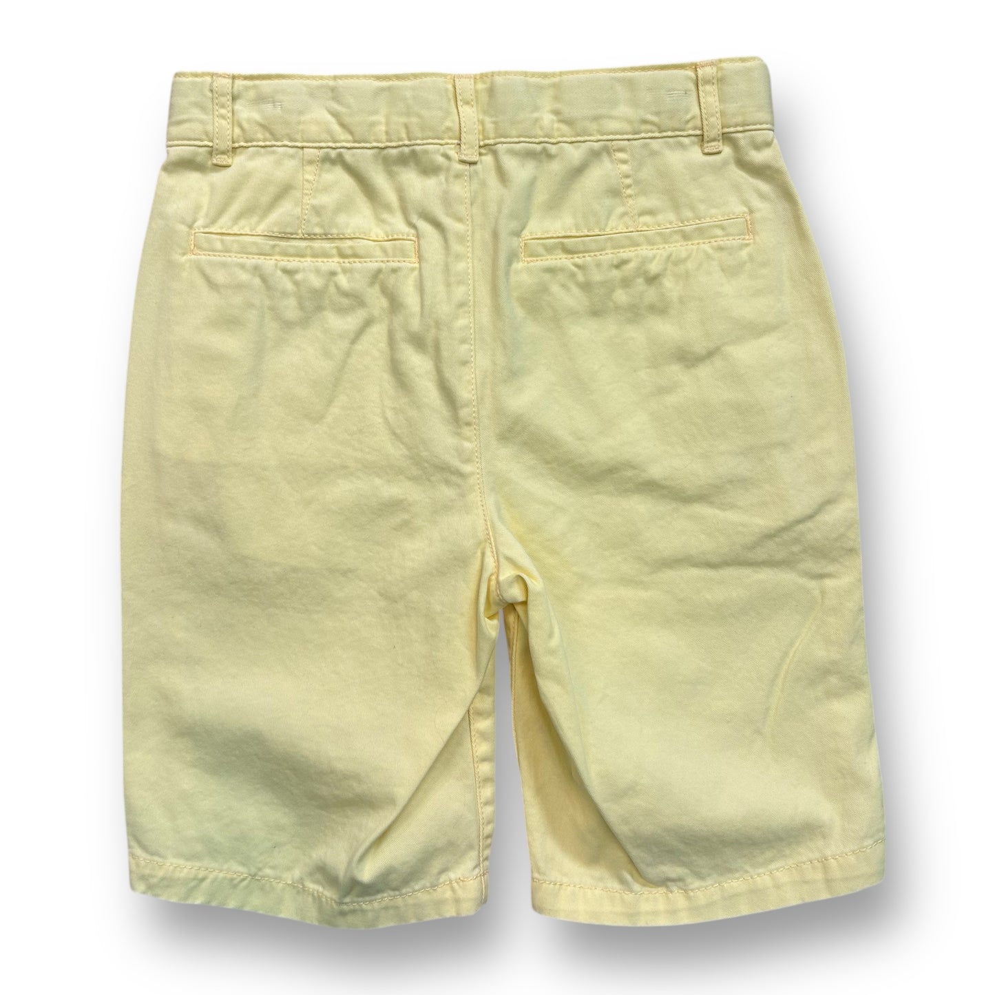 Children's Place Size 10 Youth Boy Shorts Yellow Adjustable Waist Khaki Chinos