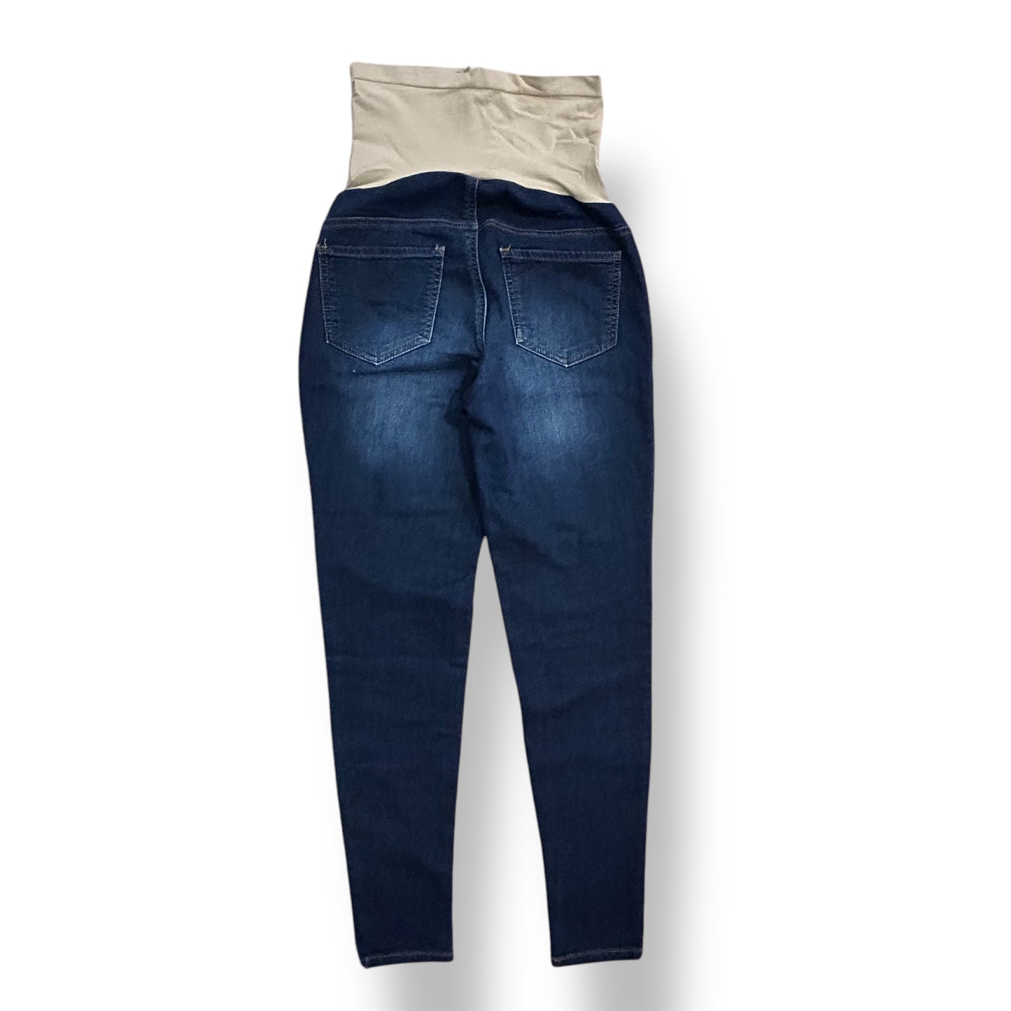 Indigo Blue Size XS Maternity Jeggings Dark Blue Denim Full Panel Stretch Waist