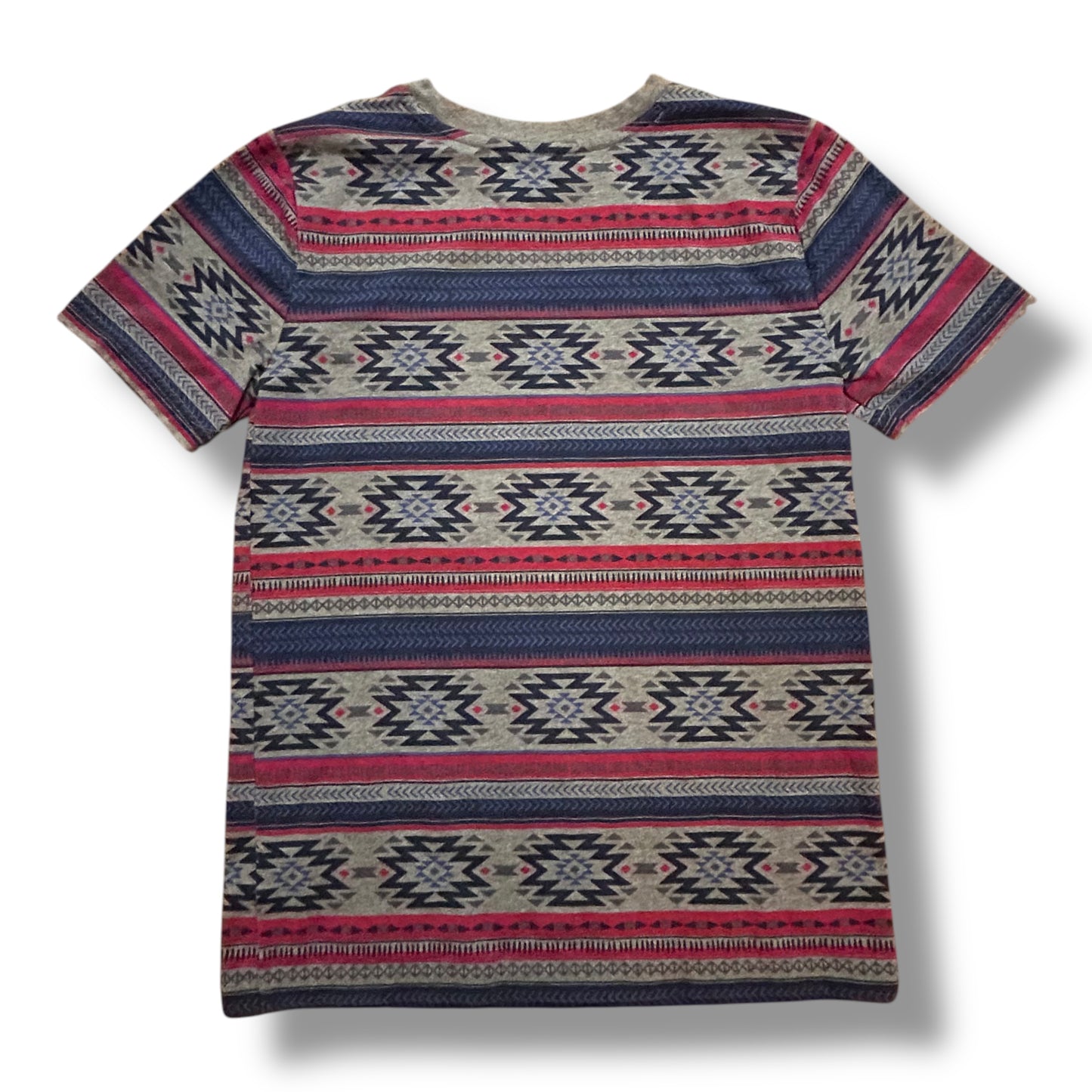 Ruff Hewn Size 10/12 Youth Boy Aztec Print Short Sleeve Shirt