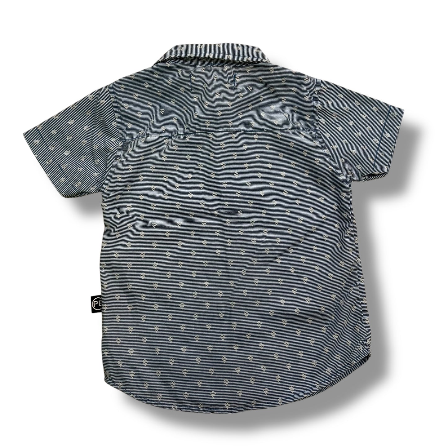 Perry Ellis Boys Size 3T Button Up Collared Dress Shirt