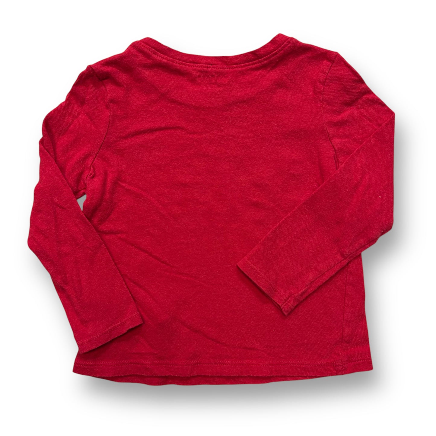 Old Navy Boys Size 2T Merry Everything Red Long Sleeve Christmas Shirt