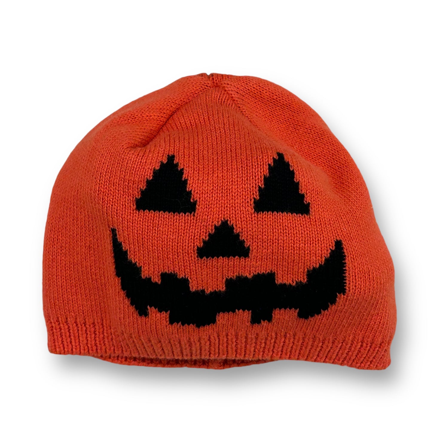 Gymboree Toddler Winter Hat Size 12-24 Months Orange Halloween Pumpkin Beanie
