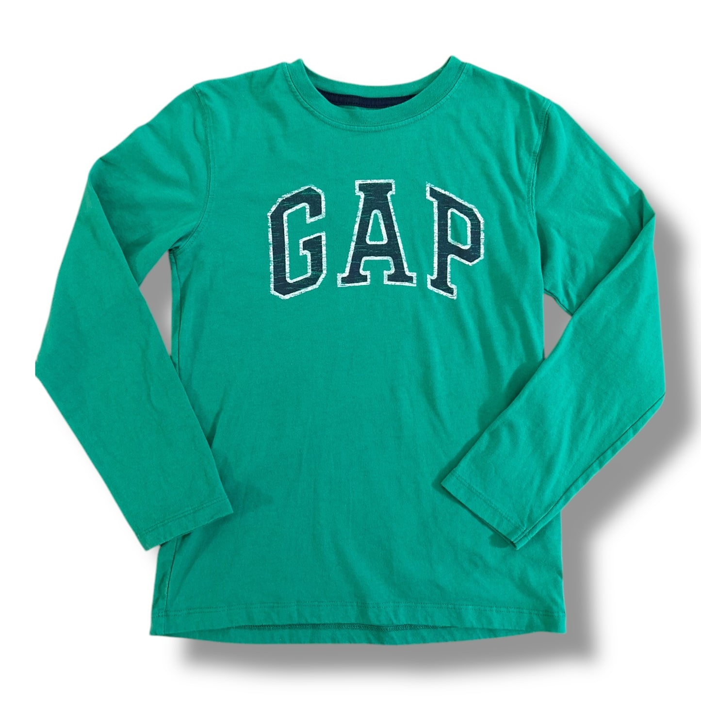 Gap Boys Size 10/12 Youth Green Classic Long Sleeve Shirt