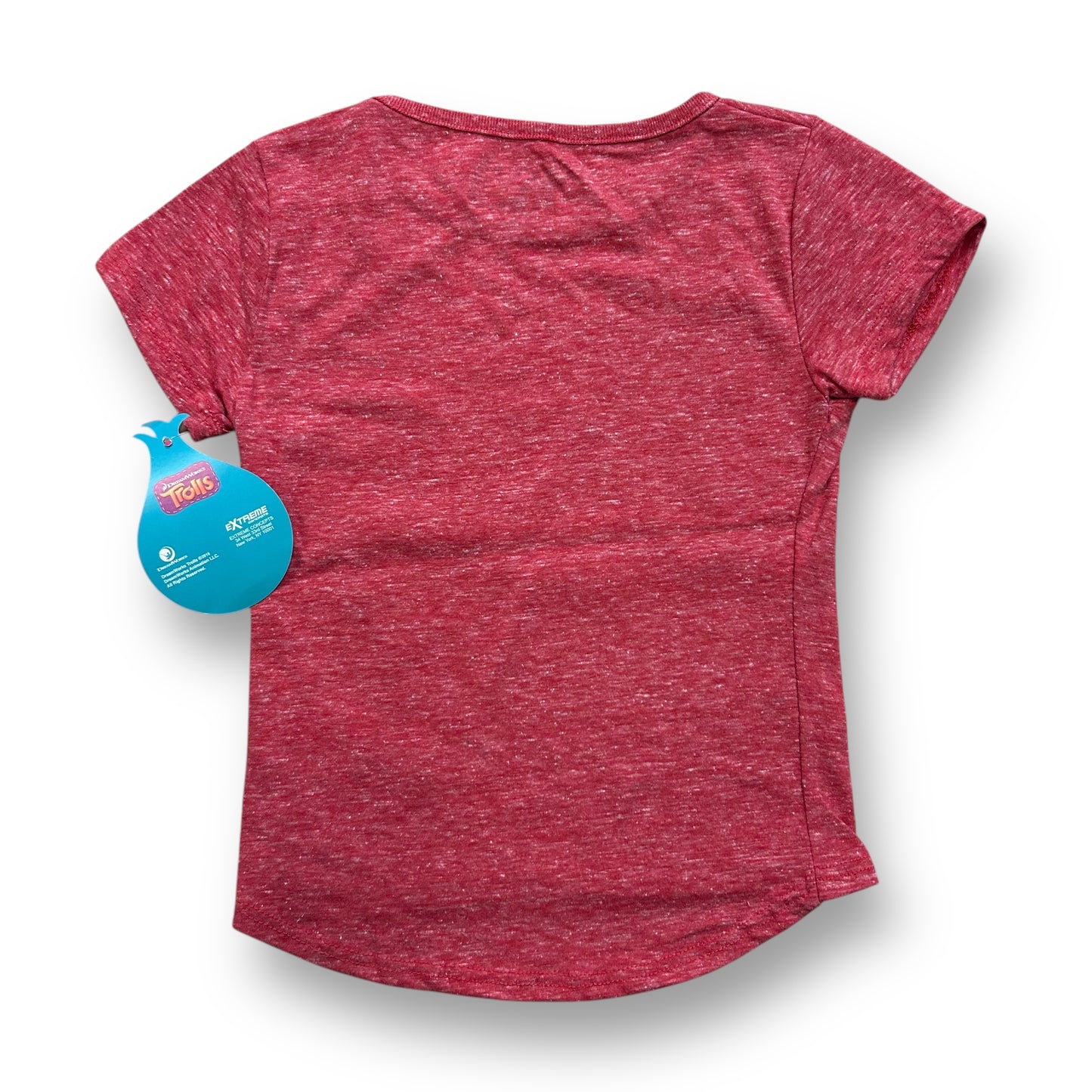 NEW! Girls Dreamworks Trolls Size 3T Red Christmas Presents Shirt