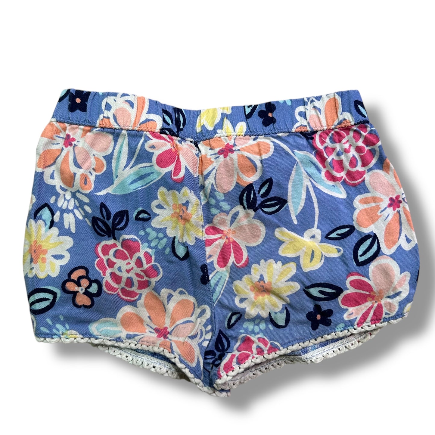 Gymboree Girls Size 4T Cute & Comfy Floral Print Pull On Shorts