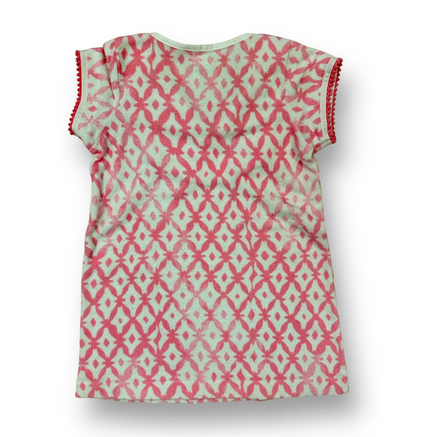 Crewcuts Girls Size Swimwear 4 Pink & White Terry Bathing Suit Cover-Up