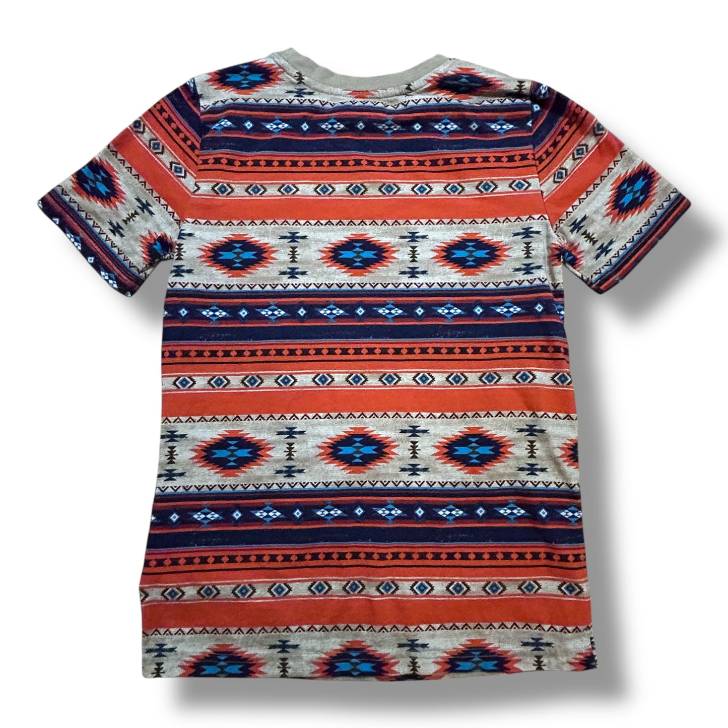 Ruff Hewn Youth Boy Size 10/12 YMD Aztec Print Short Sleeve Shirt