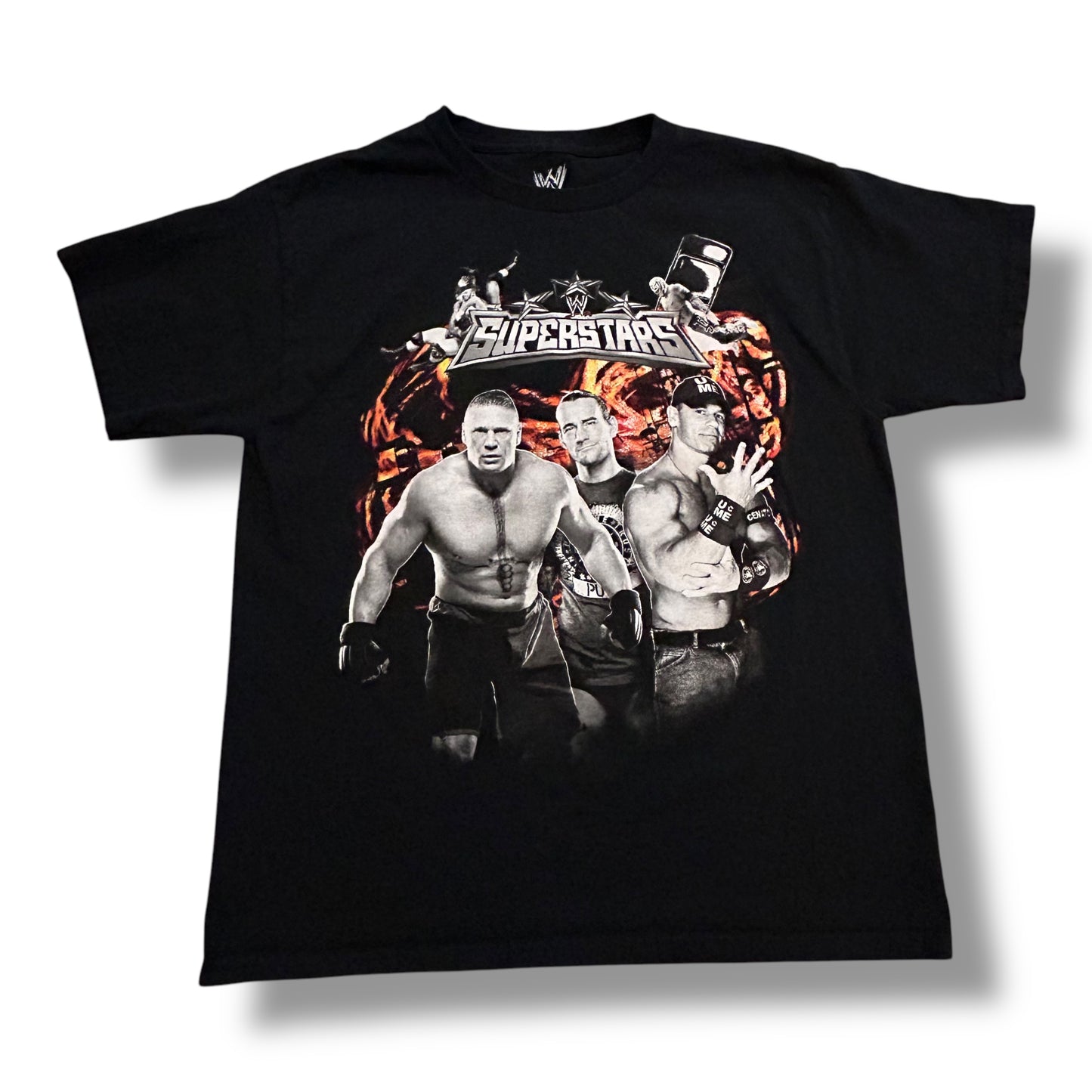 Youth Extra Large WWE Superstars Size 18/20 Black Graphic Print Tee