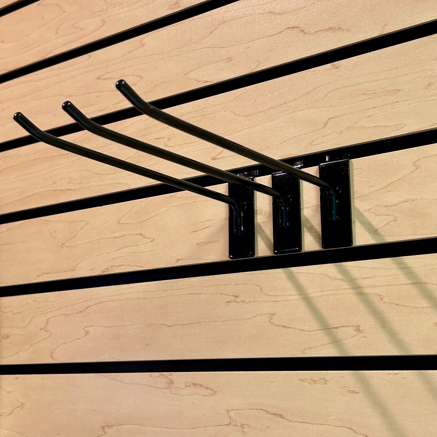 Black Slatwall Hooks 100-Pack Box Metal 10" and 12" Retail Display Mixed Lot