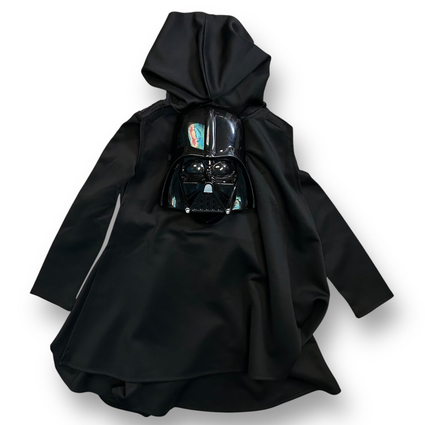 Star Wars Darth Vader Costume Kids Size 8-10 (L) with Cape, Hood, and Mask