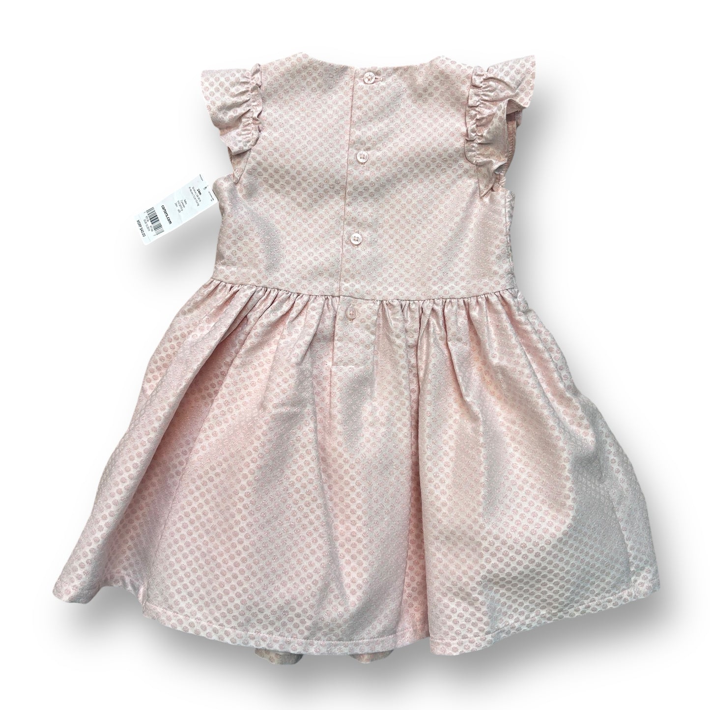 NEW! Carter's Girls Size 24 Months Short Sleeve Pale Pink Special Occasion Dress