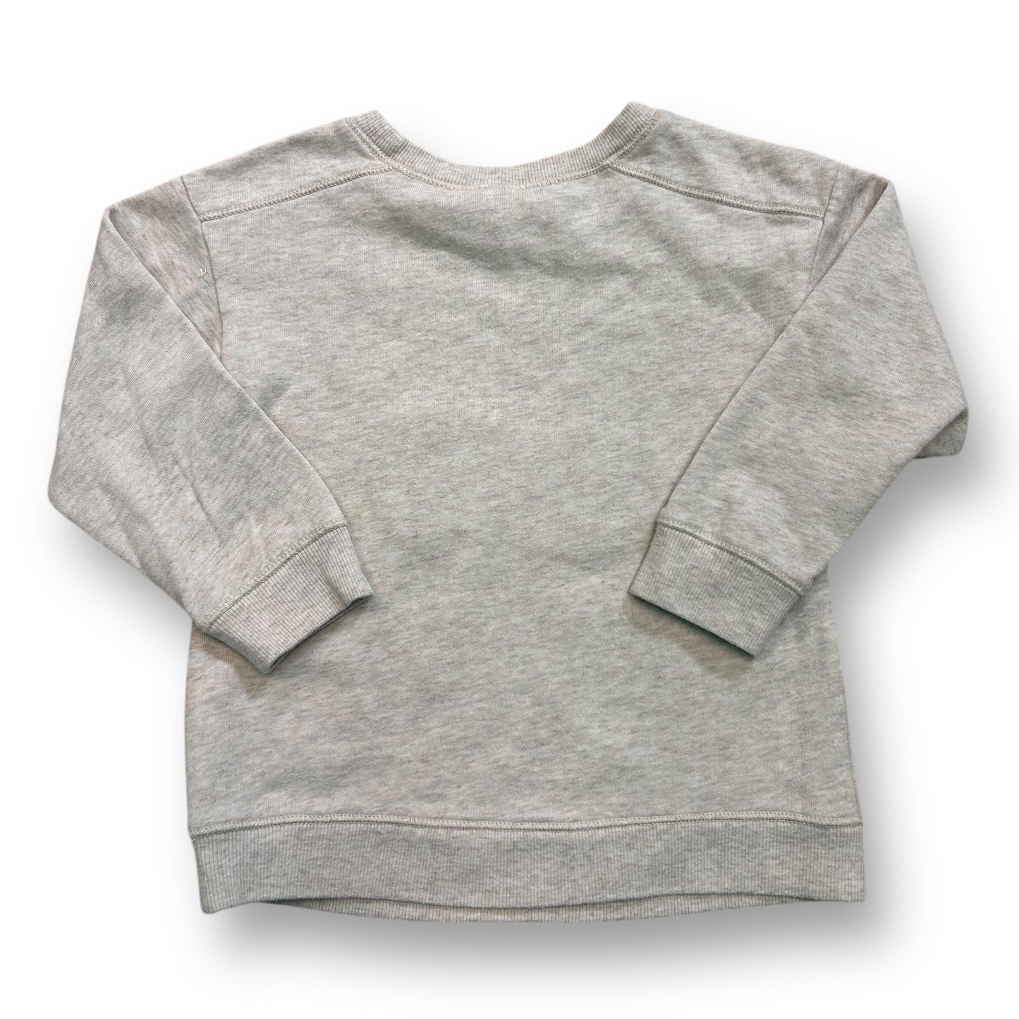 Gap Kids Girls Size 3 Fuzzy Gold Masked Kitty Light Beige Pullover Sweatshirt