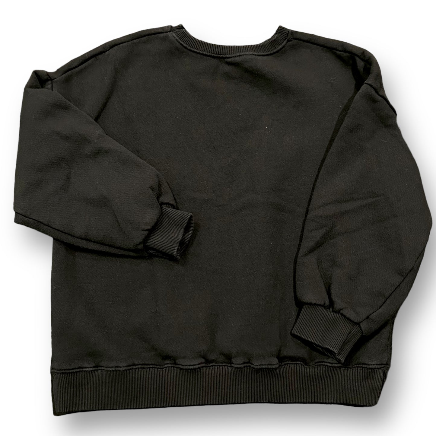 Zara Girls 10 Youth (Size 140) Embroidered Floral Pullover Crewneck Sweatshirt