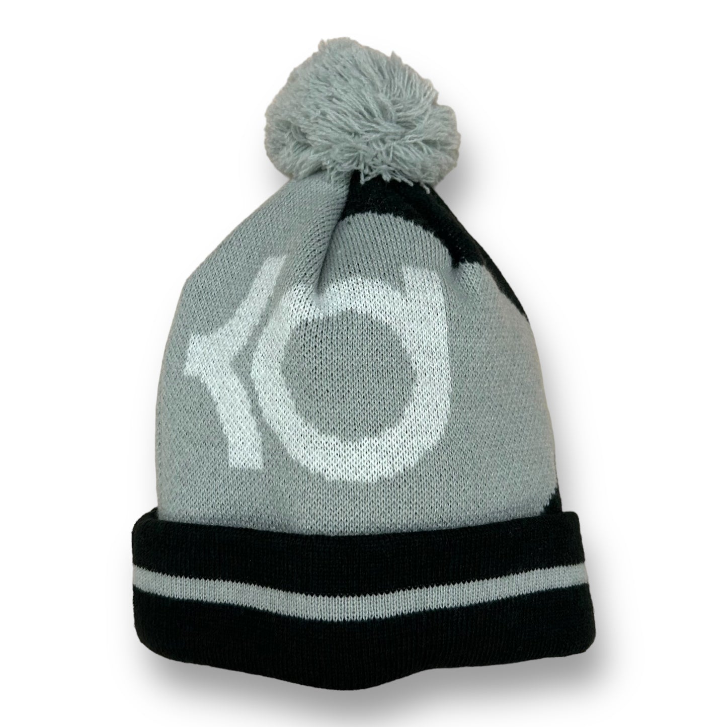 Nike KD Kevin Durant Winter Beanie Gray and Black Youth NBA Toboggan