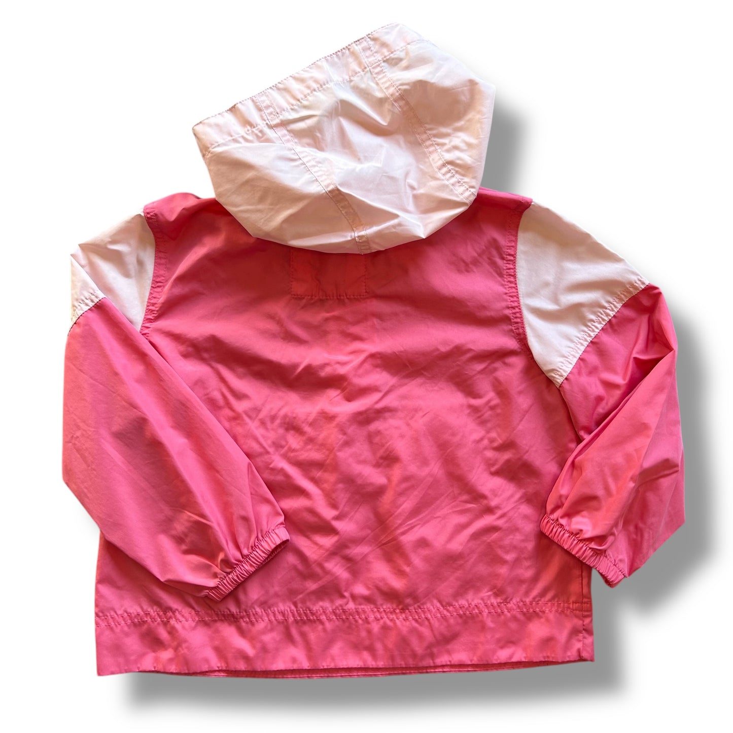 Gap Girls Size 4/5 XS Pink Packable Anorak Lightweight Jacket with Hood