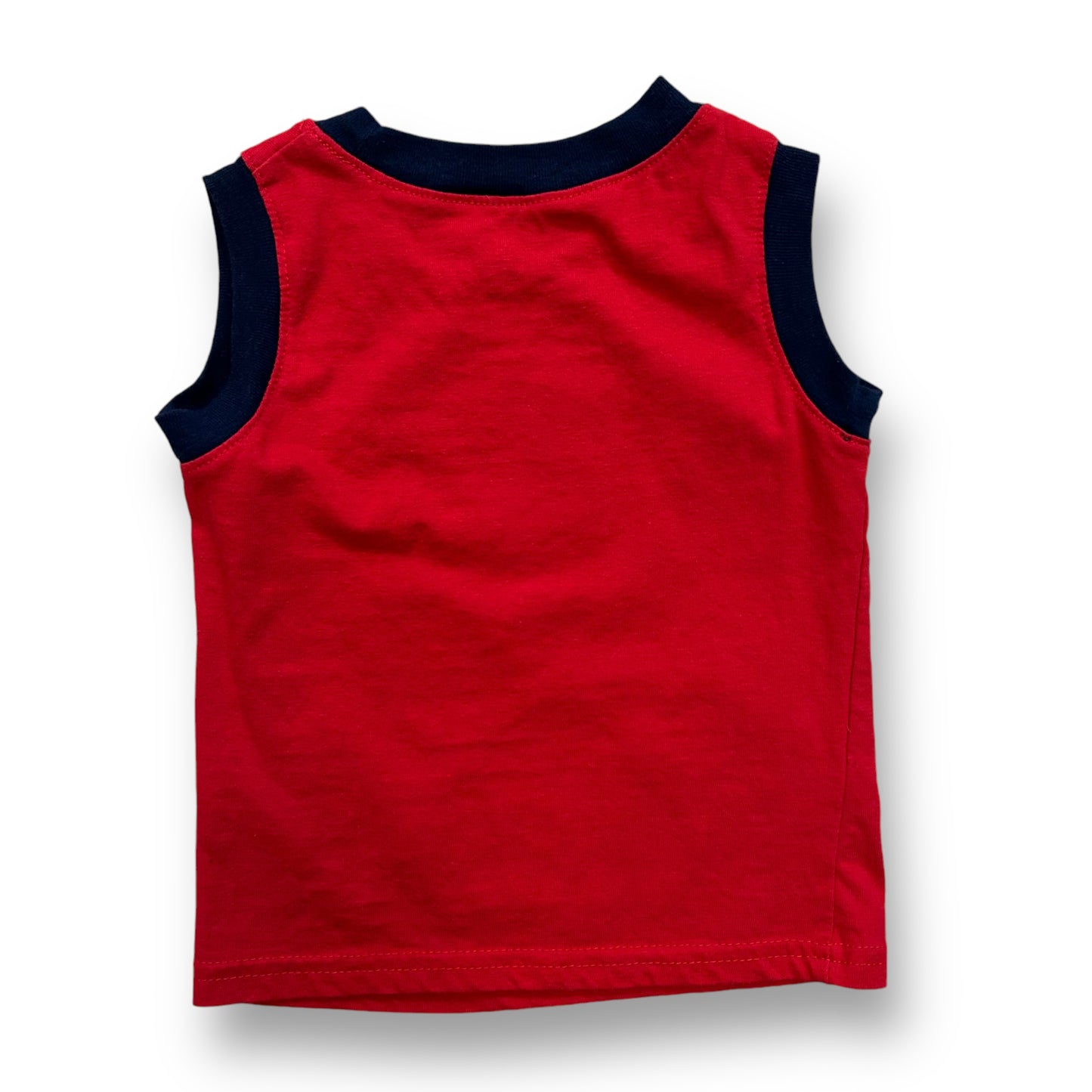 Disney Baby Boys Size 12 Months Mickey Mouse Shirt Red Embroidered Tank