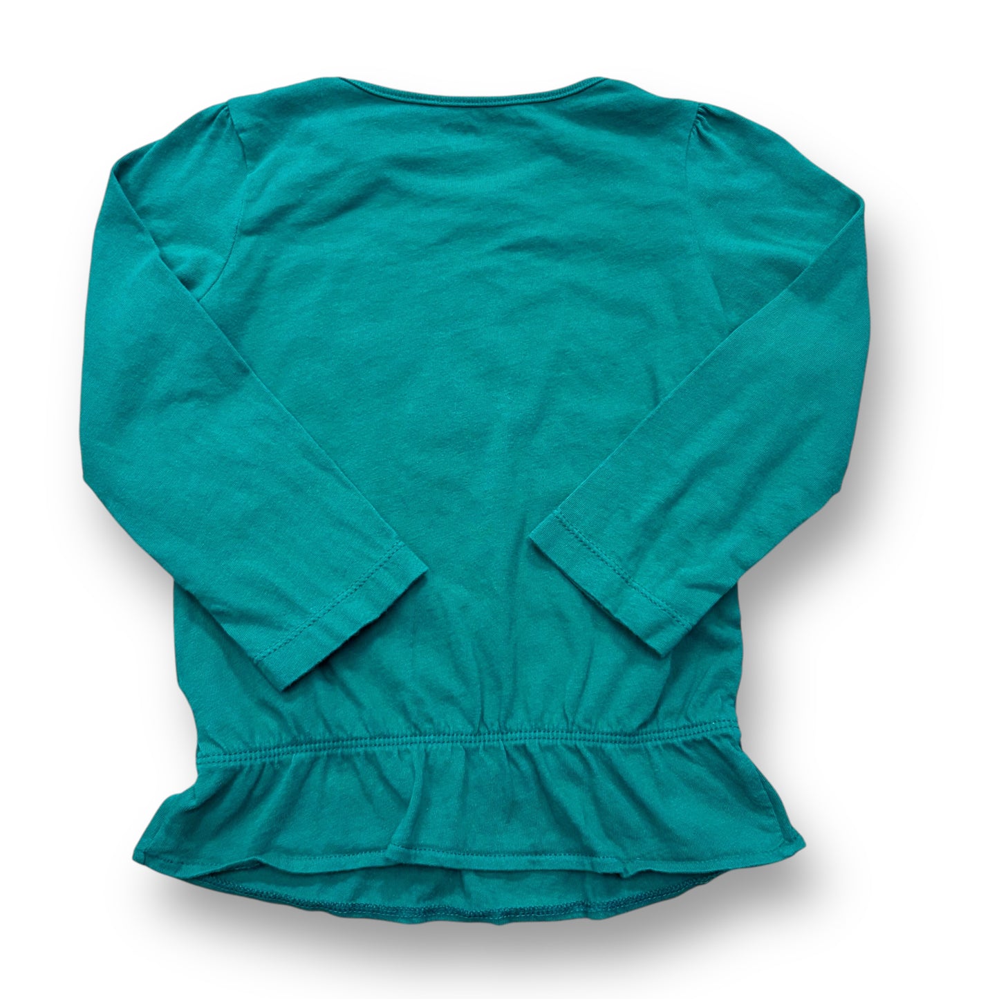 Toddler Girls Size 3T Green I Love Santa Long Sleeve Christmas Shirt