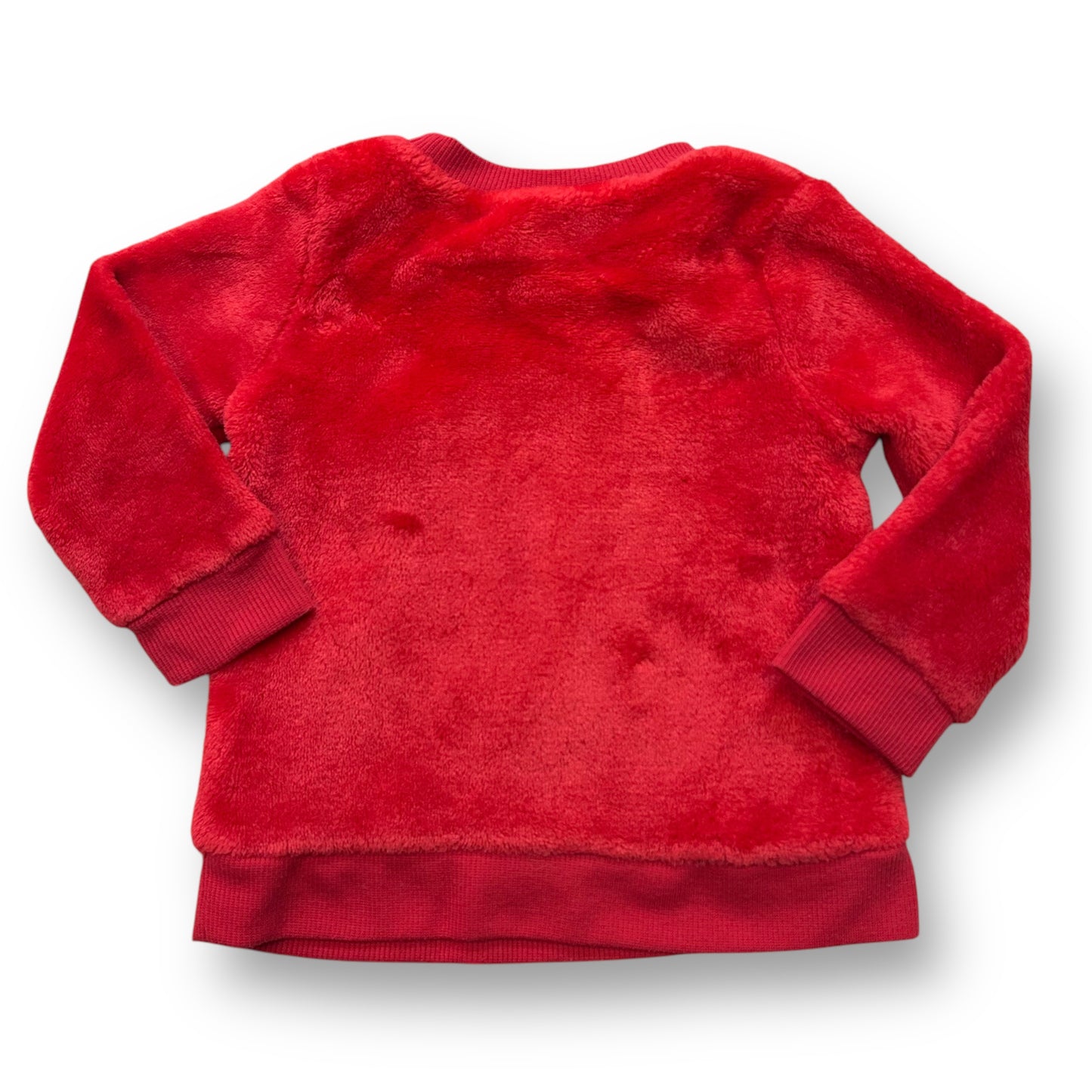 Jumping Beans Girls Size 12 Months Soft Plush Red Penguin Sweatshirt
