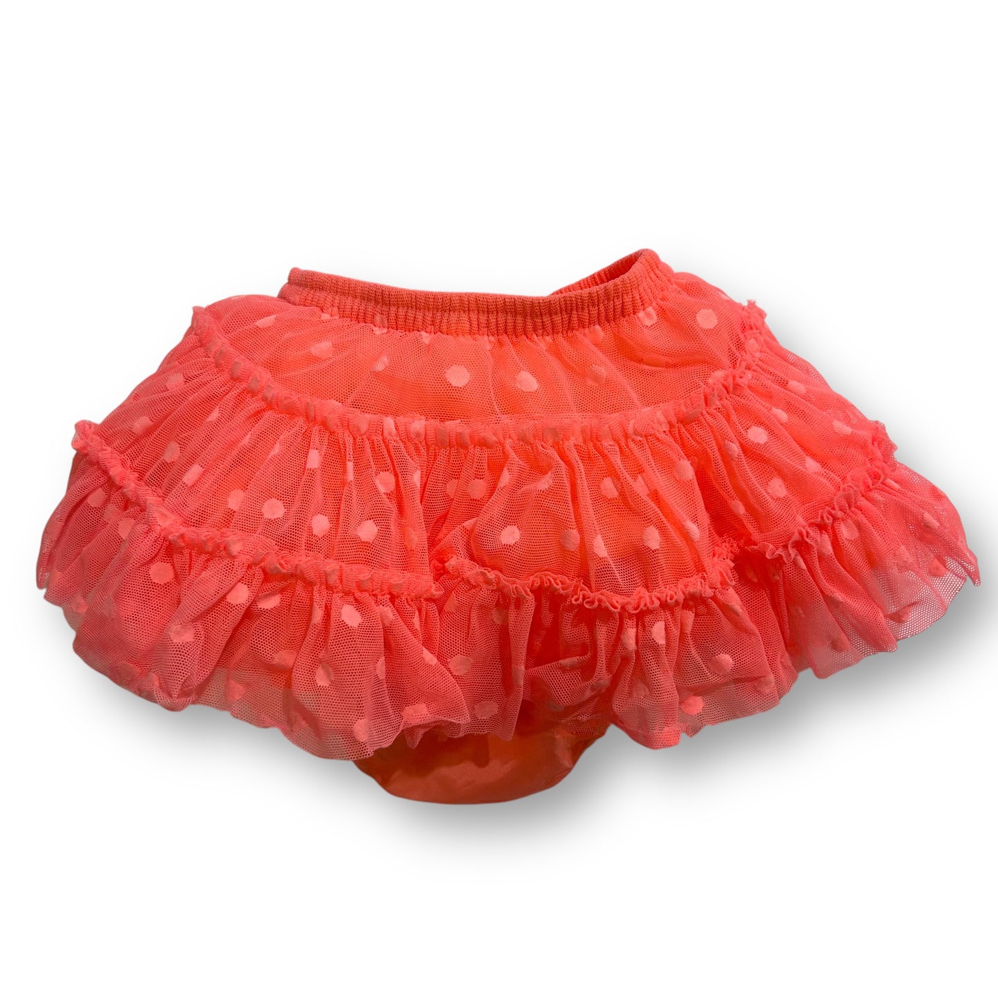 Baby Girl Size 12 Months 2-Pc Orange Tutu Skirt & Bloomers with Elastic Waist