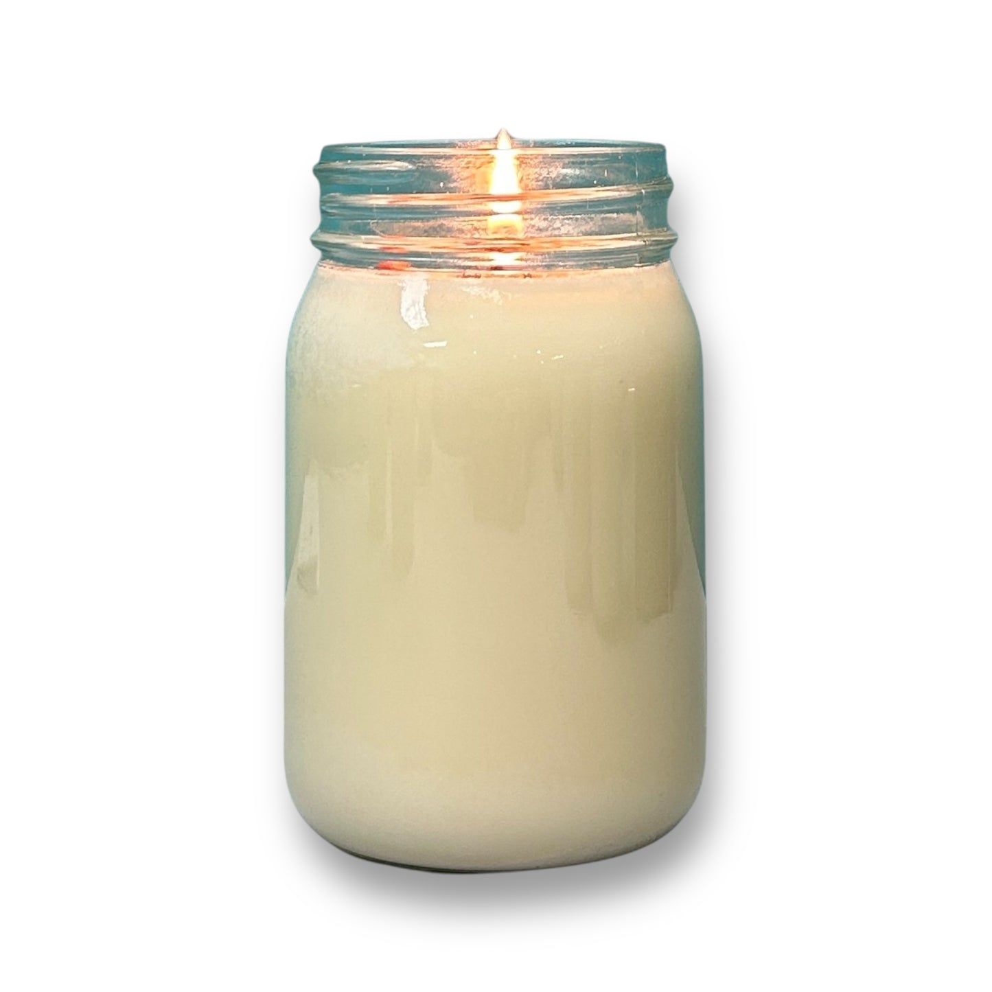 NEW! Christmas Soy Wax Candle 16 oz Gingerbread Holiday Scent in Glass Jar