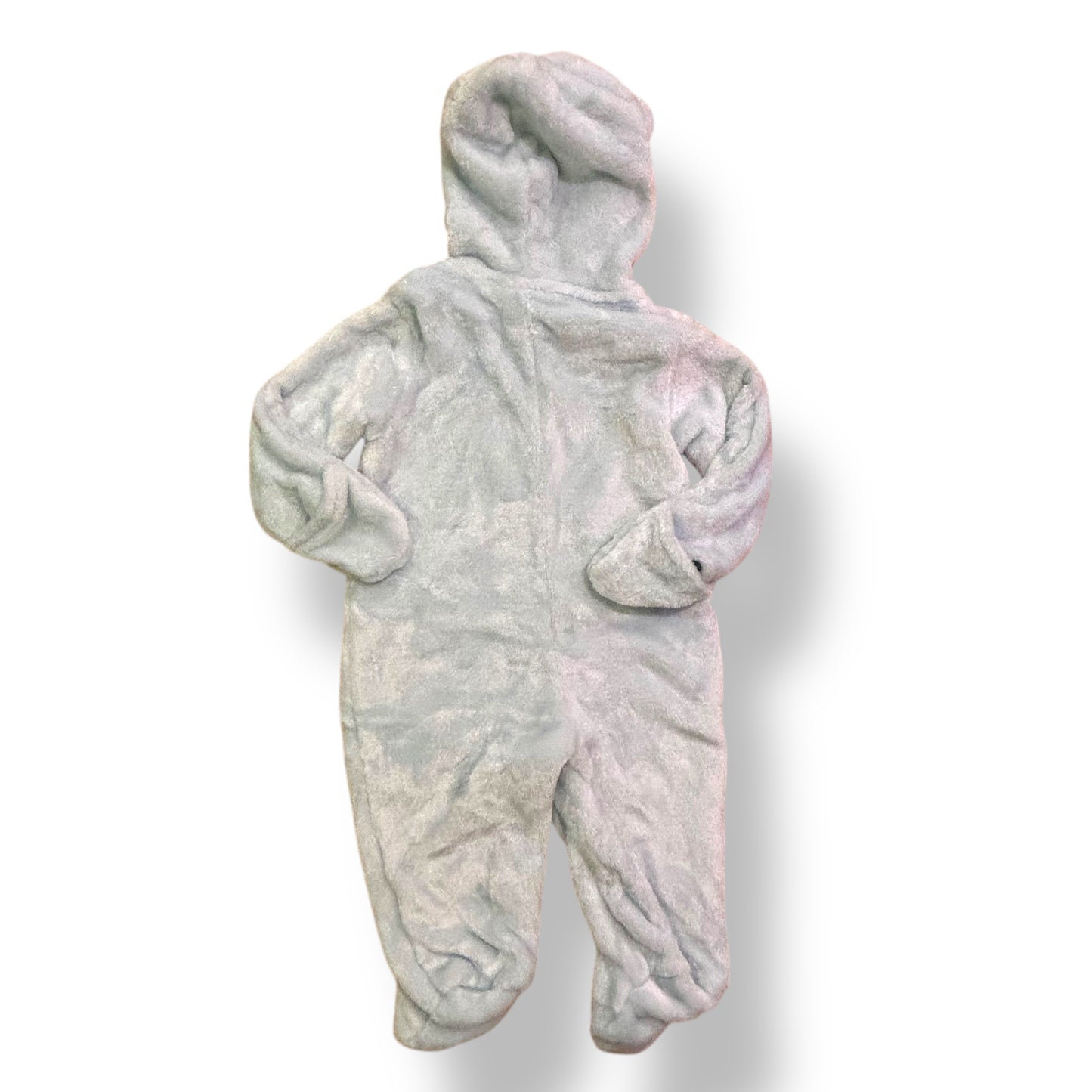 Baby Boy 6-9 Months Soft Bunting Full Zip Teddy Bear Hood Coverall Outerwear