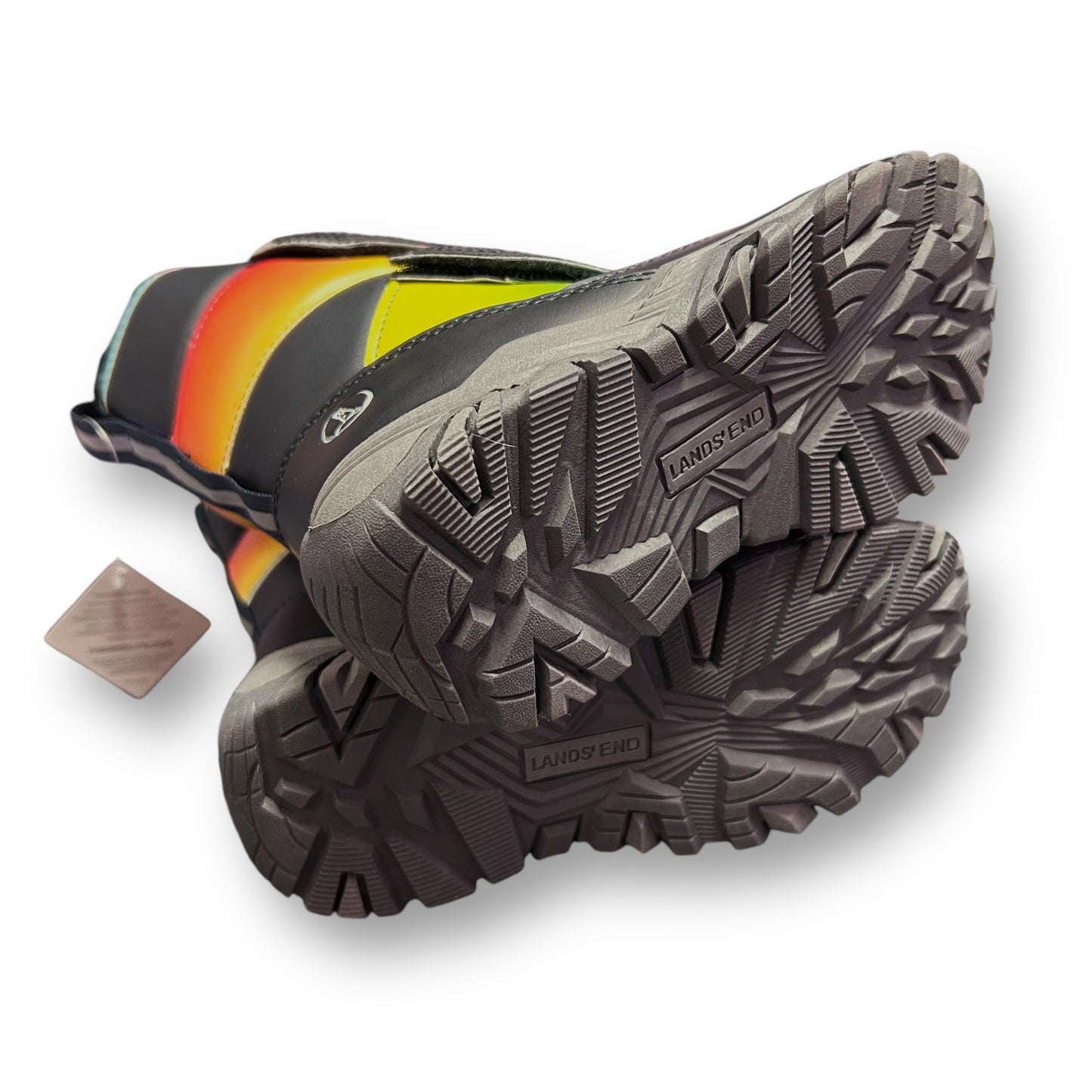 NEW! Lands End Snow Boots Size 11 Big Kids, Multi-Color Waterproof