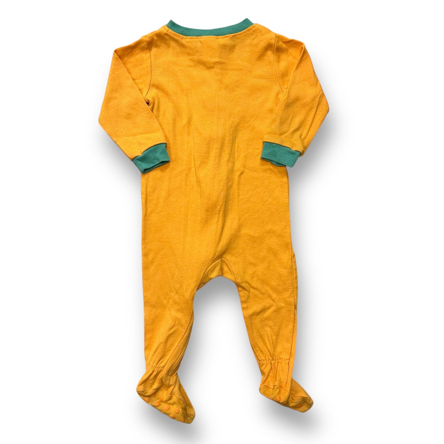 Boys Size 18 Months Zippered Pajamas Pumpkin Halloween Footie PJ's