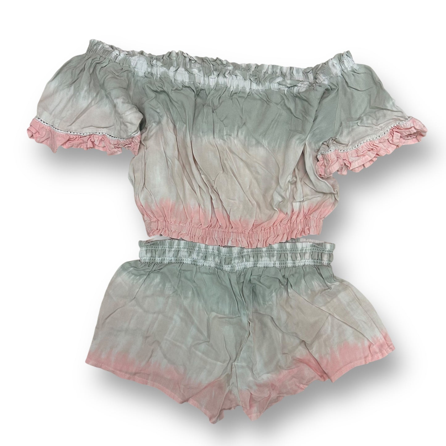 Vintage Havana Youth Girl Size 14 Outfit Boho Blouse and Shorts 2pc Set