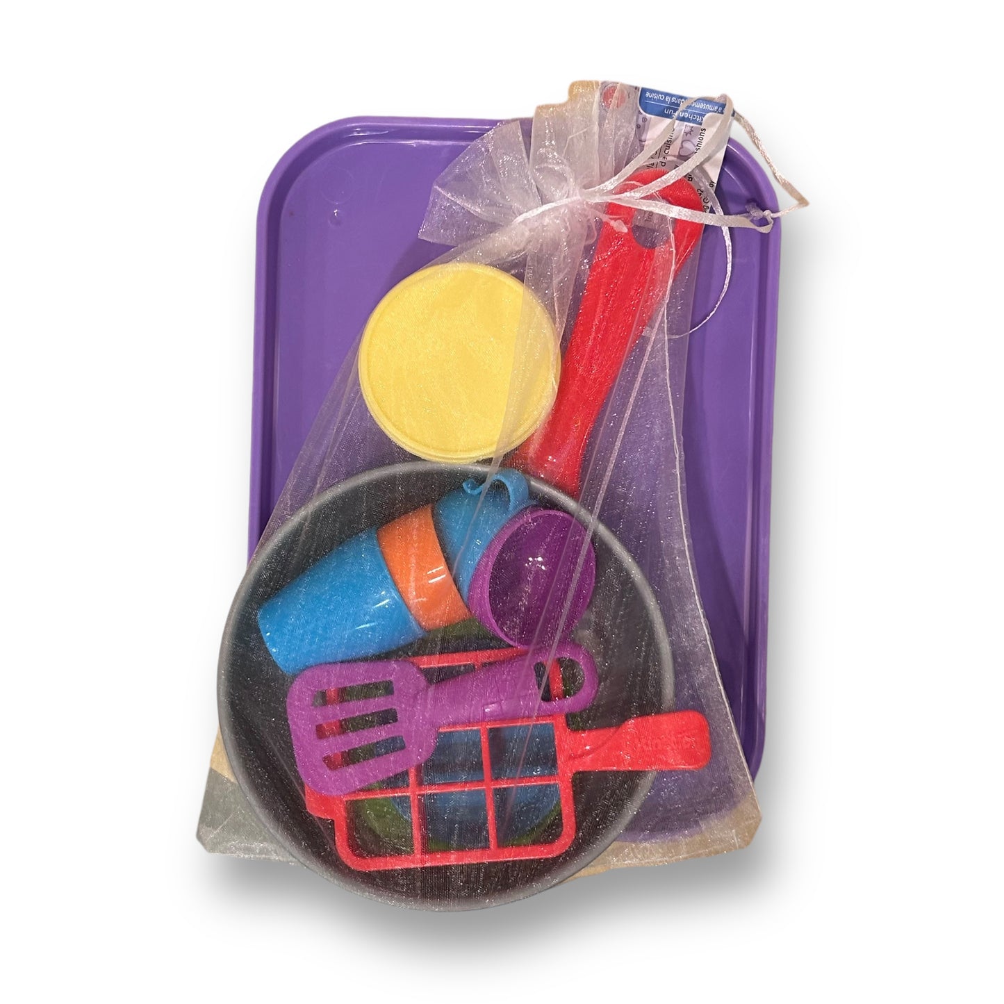 Pretend Play Plastic Dishes and Pans Kitchenette Set