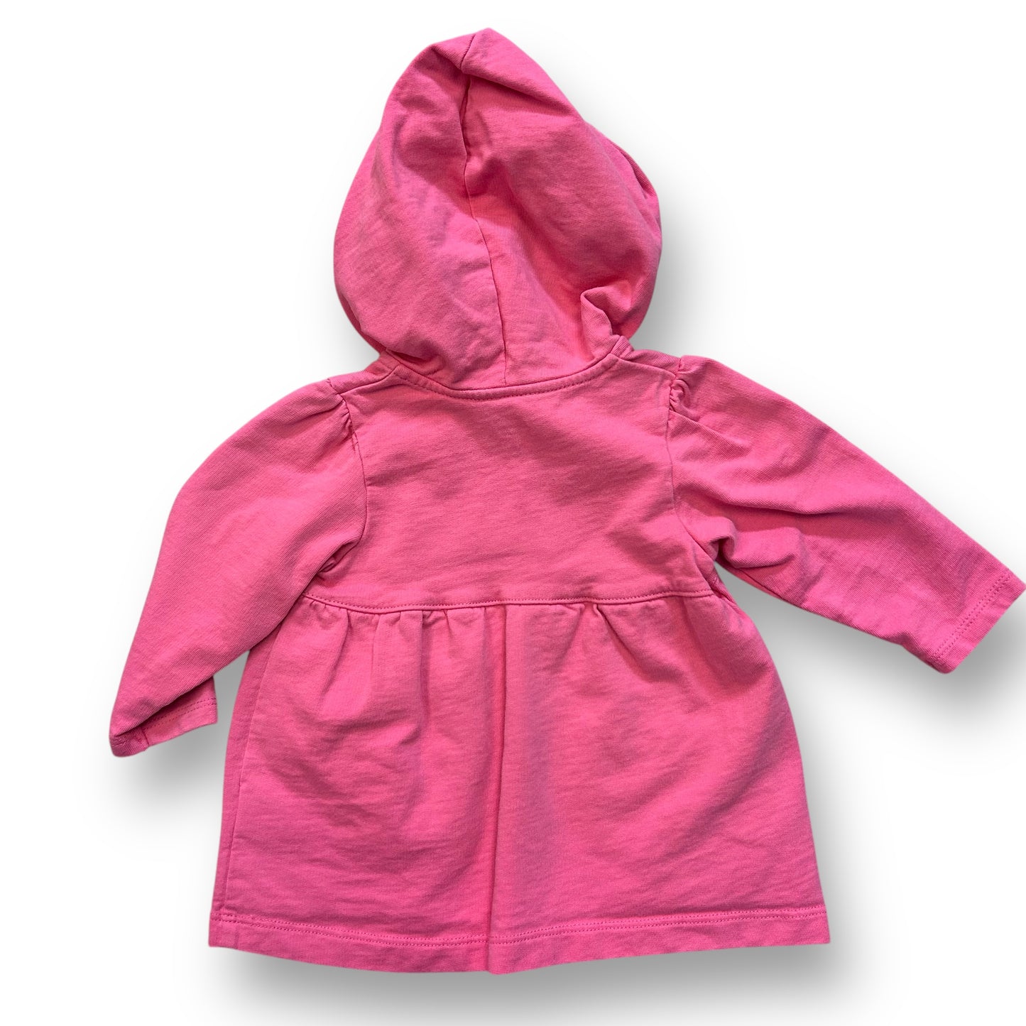 Girls Carter's Size 6 Months Pink Button Top Hooded Dress