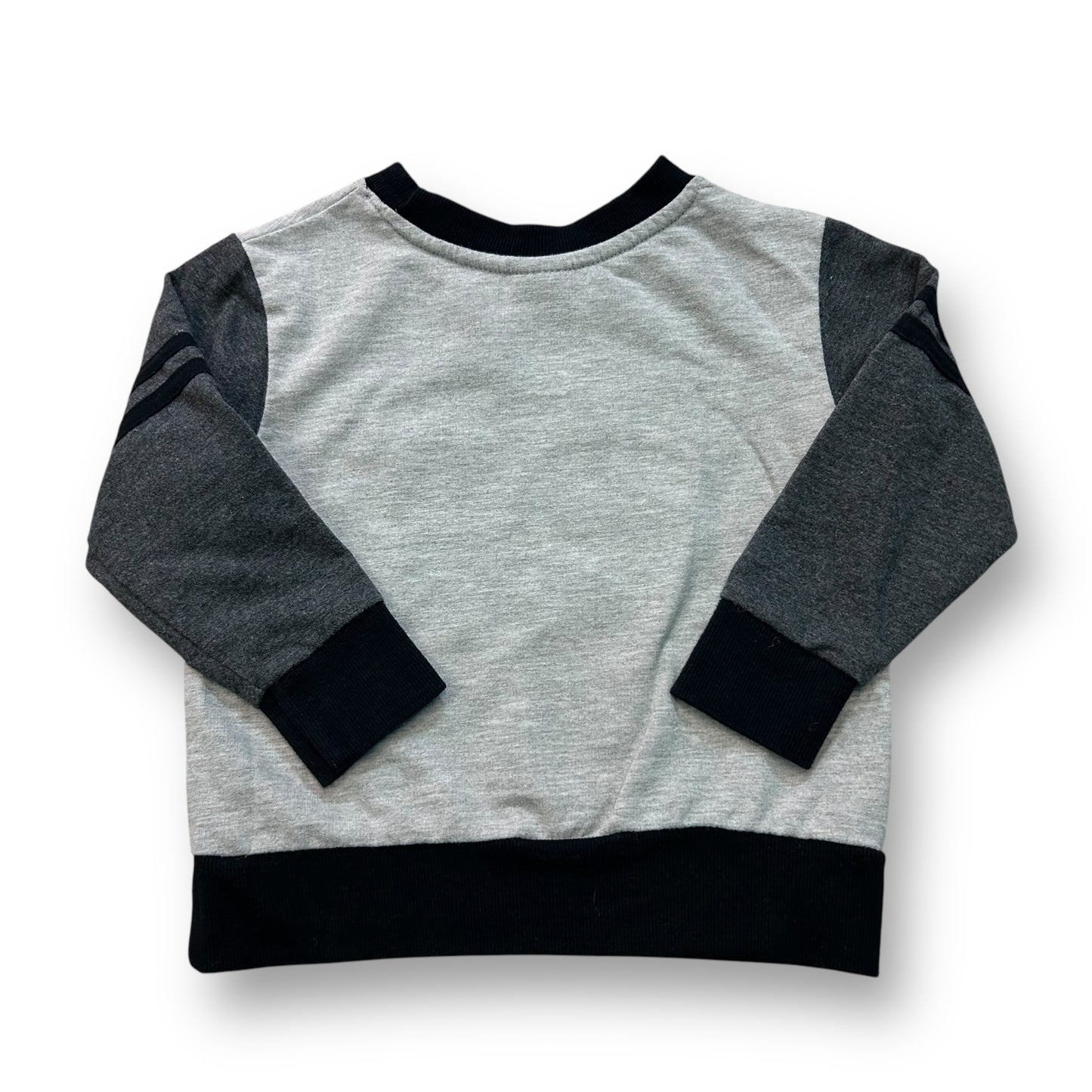 Disney Boys Size 2T Gray & Black Felt Letters Pullover Mickey Sweatshirt