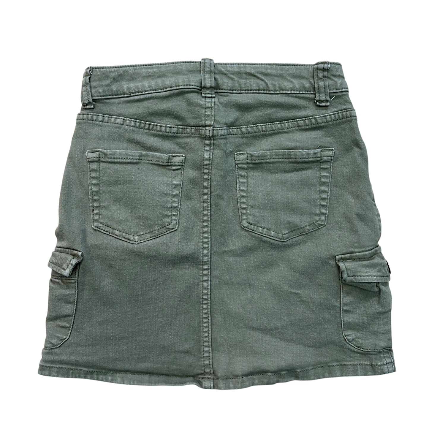 Cat & Jack Girls Size 10/12 Youth Army Green Ultimate Stretch Denim Skirt