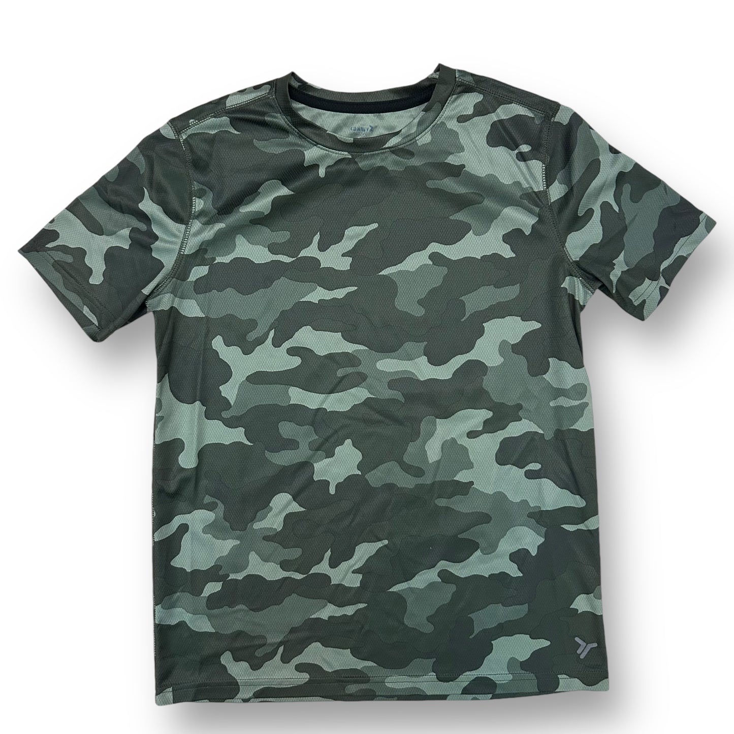 Old Navy Boys Size 14/16 Youth Green Camo Short Sleeve Performance Shirt