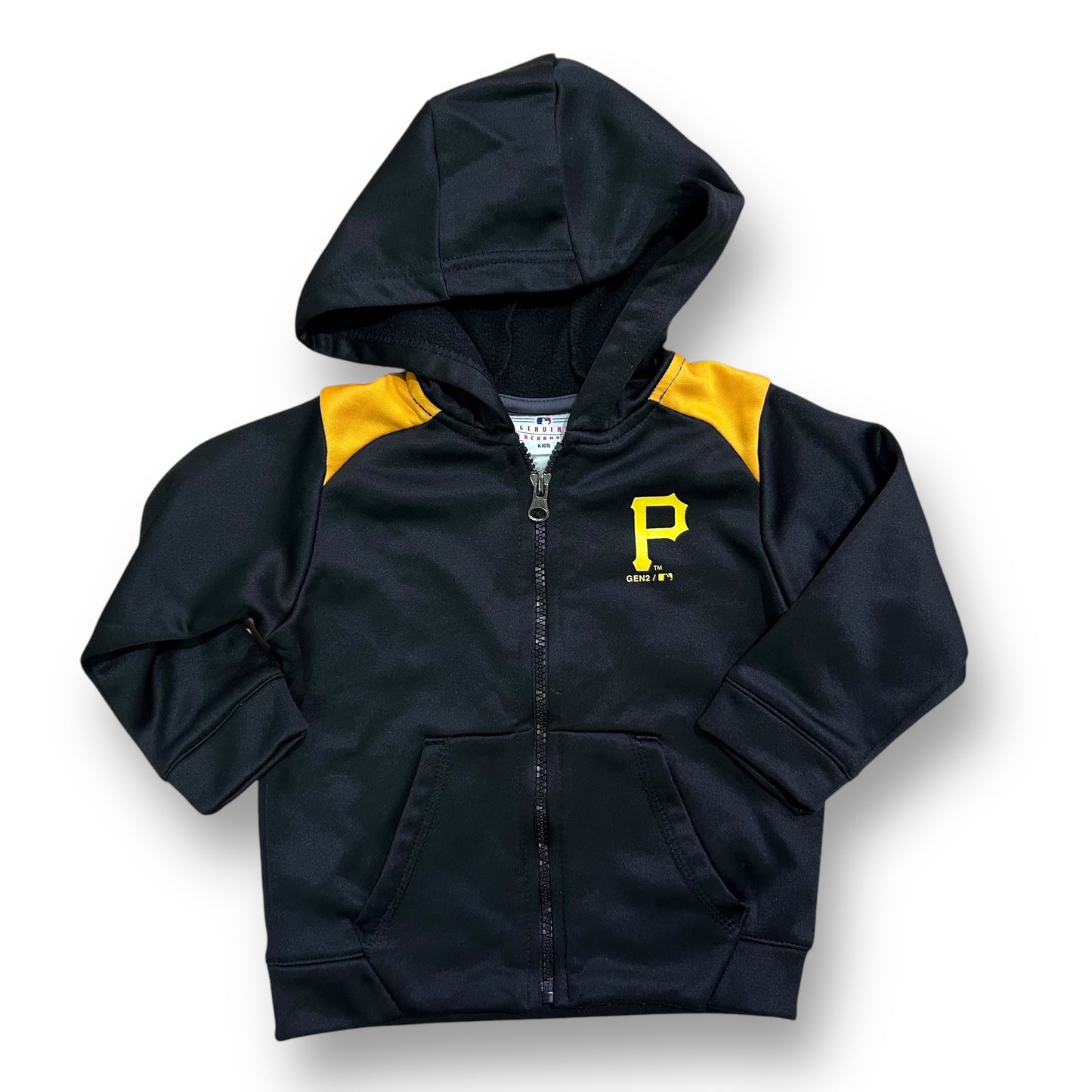 Boys MLB Size 24 Months Pittsburgh Pirates Baseball Zippered Hoodie
