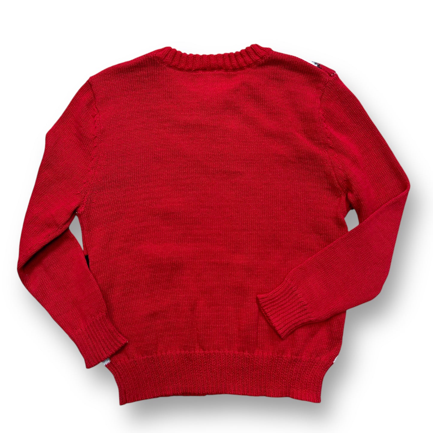 NEW! Los Angeles Girls Size 5/6 Red Knit Pullover Santa Christmas Sweater