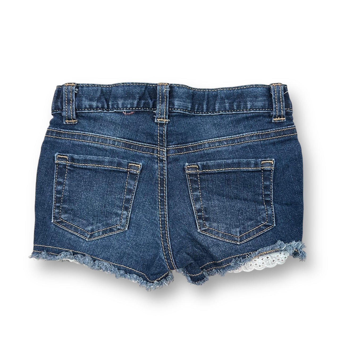 Cat & Jack Girls Size 4T Jean Shorts Adjustable Waist Super Stretch