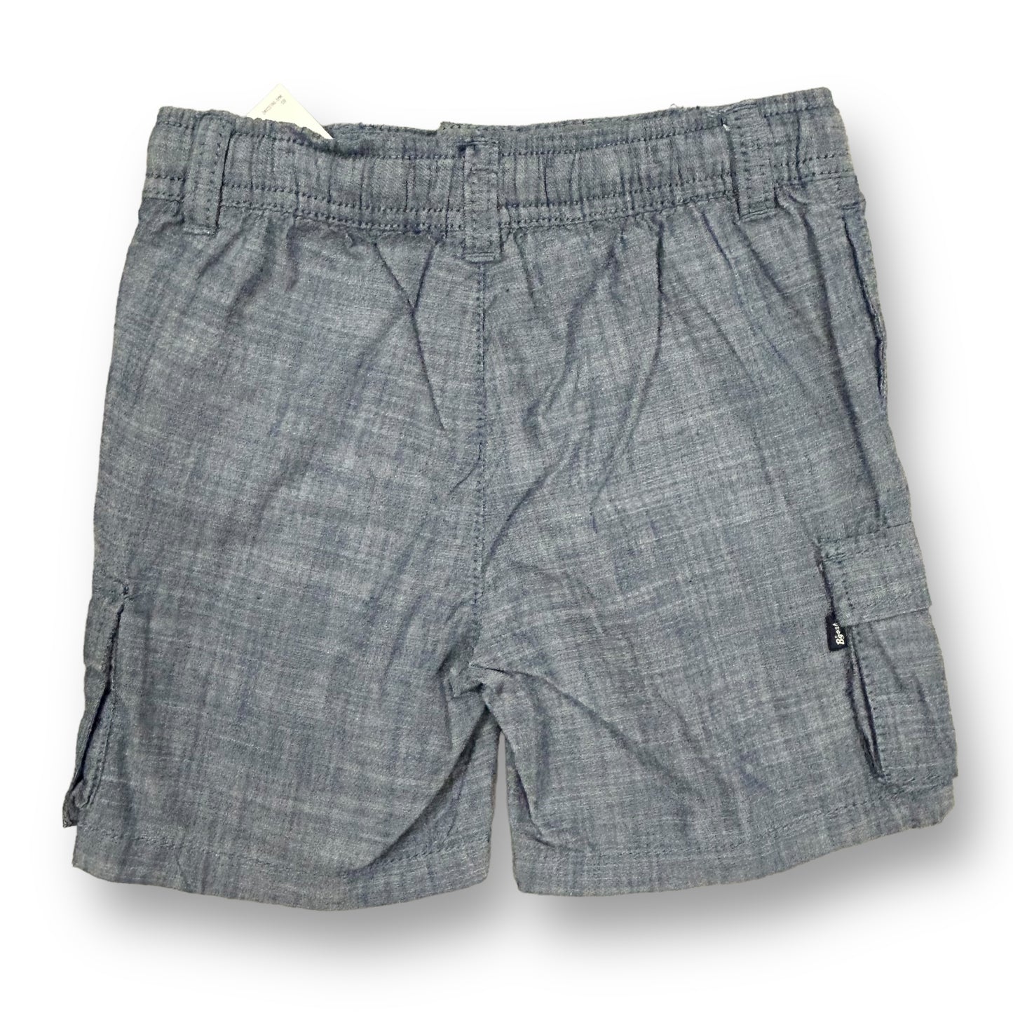 NEW! OshKosh Boys Size 24 Months Blue Cotton Elastic Pull On Shorts