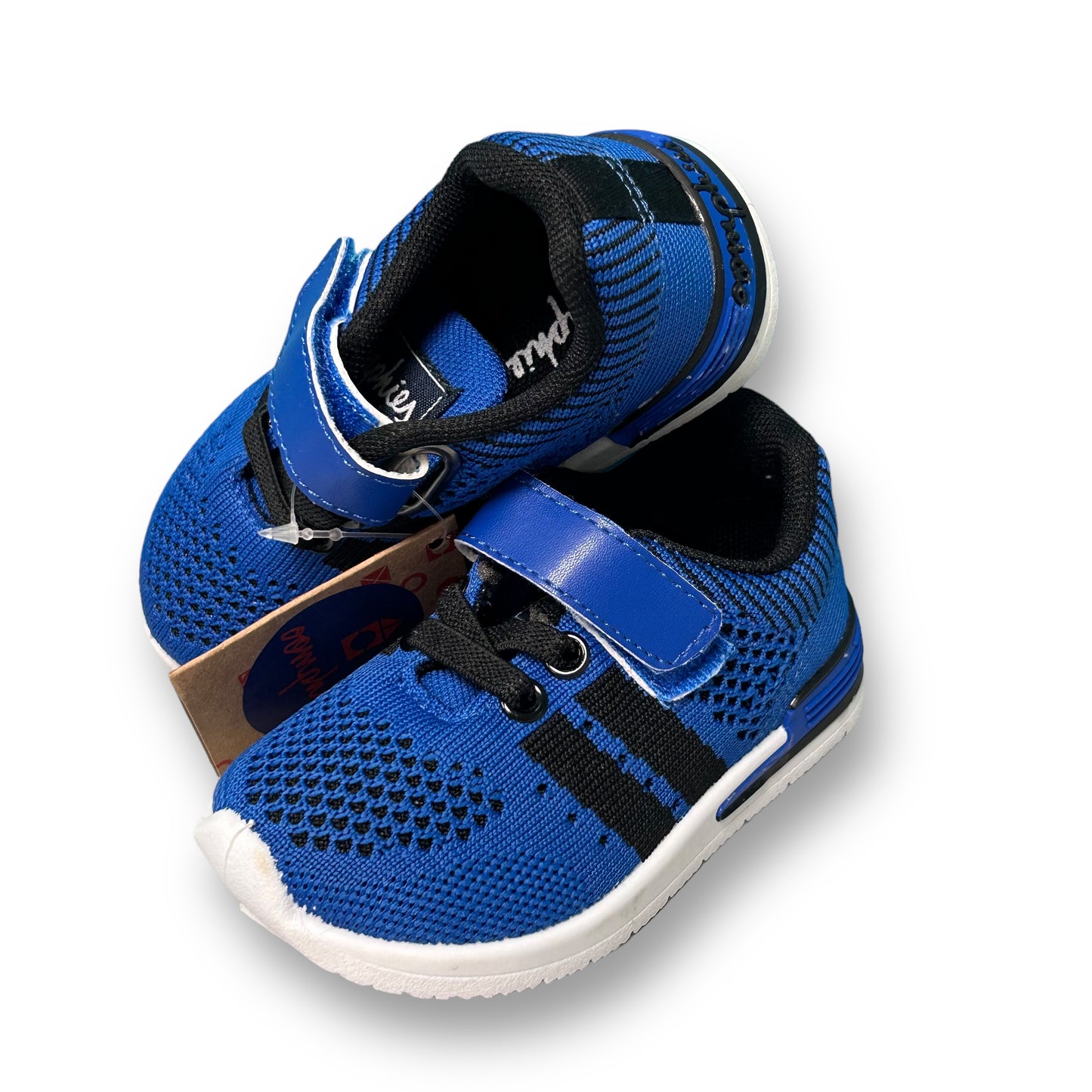 NEW! Pull On Sneakers Toddler Boy Size 5 Royal Blue Tennis Shoes