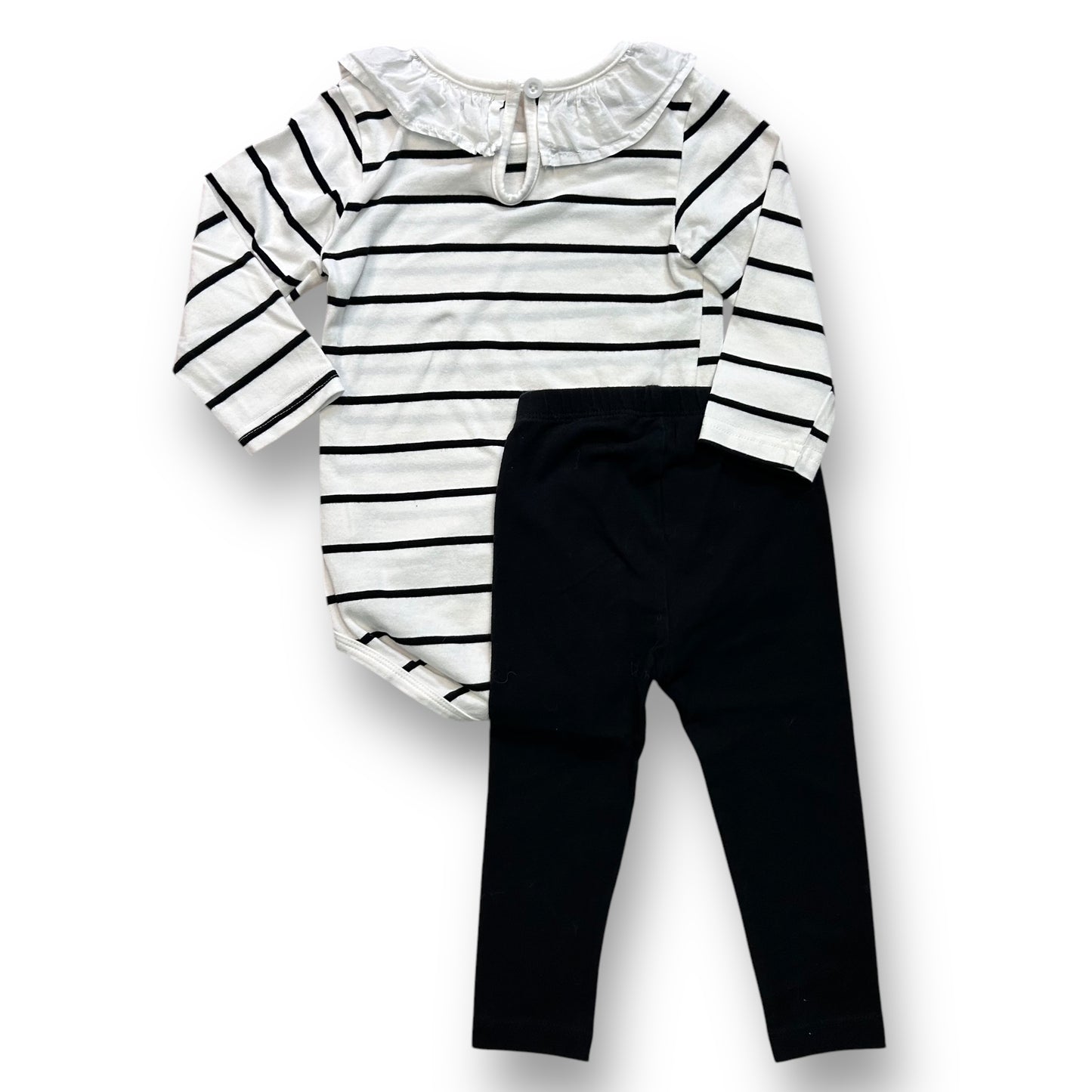 Girls Size 18-24 Months Outfit Leggings and Long Sleeve Bodysuit 2-Pc Pants Set