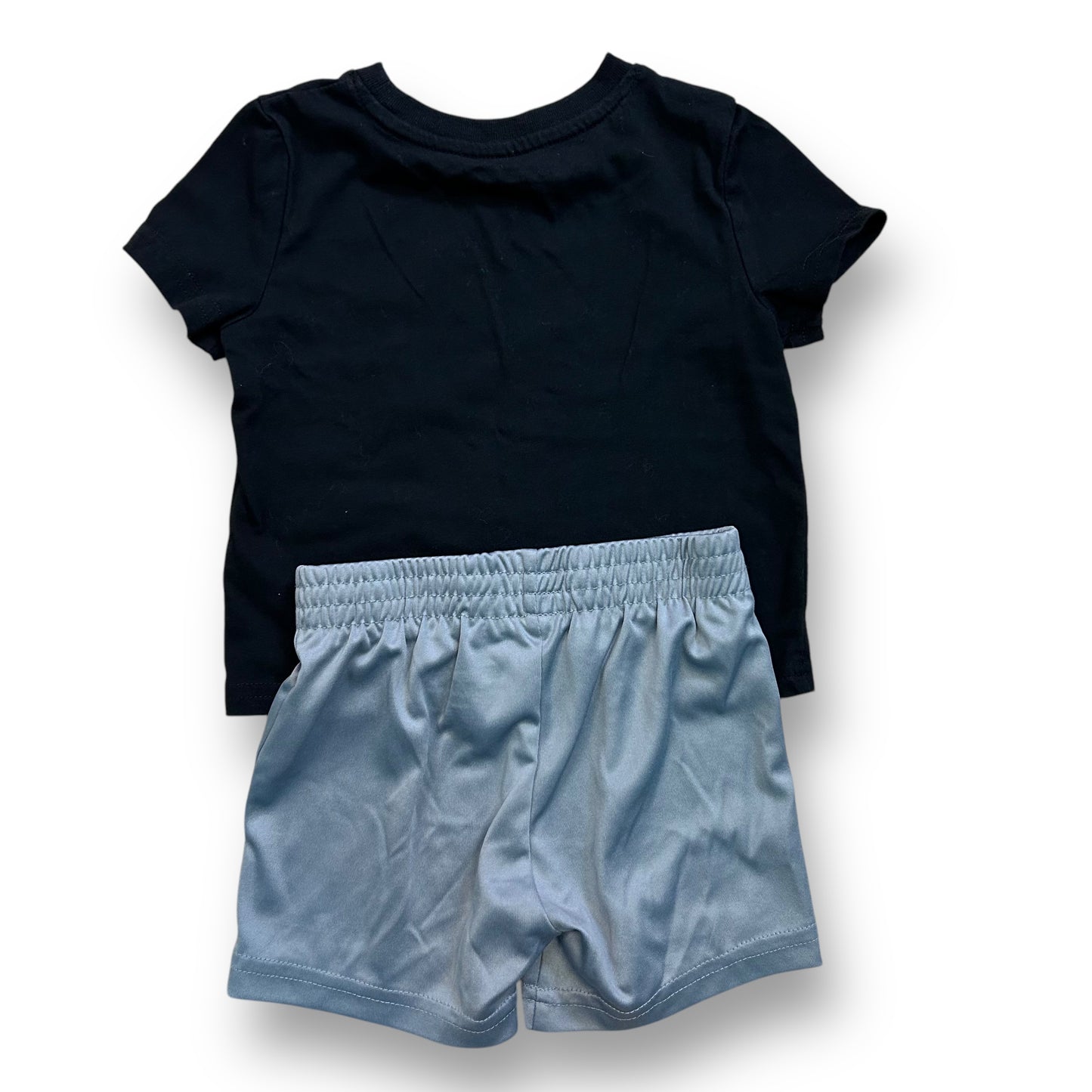 Champion Toddler Boy Size 18 Months Black and Gray Shirt and Shorts Outfit