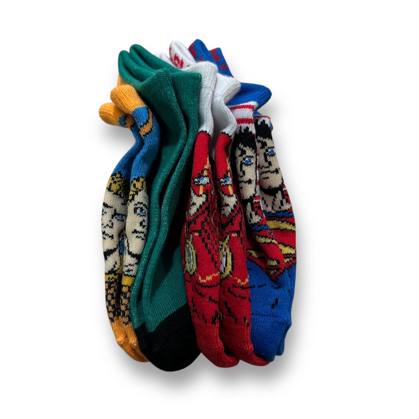 NEW! Boys No Show Socks Size 4.5 - 8.5 Small DC Comics Super Hero 4-Pack