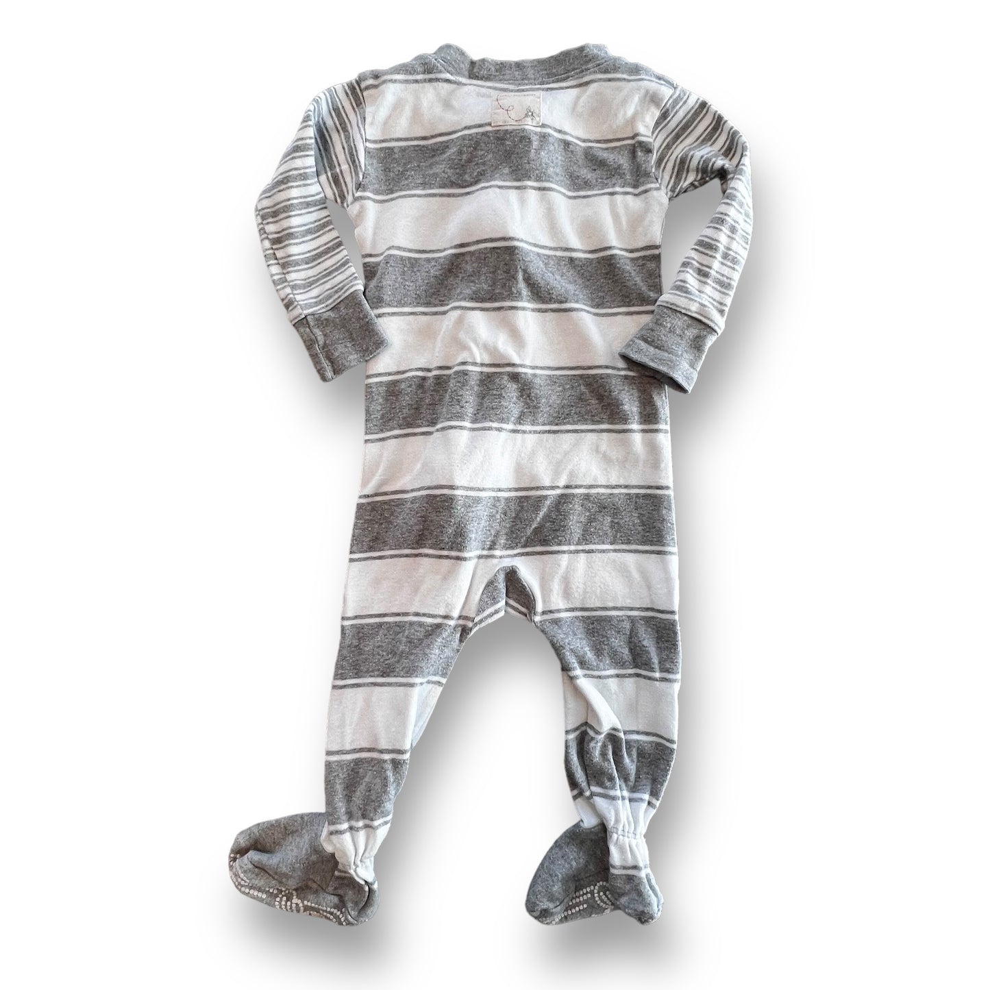 Burt's Bees Baby Boy Size 6-9 Months Organic Cotton Zippered Footie Sleeper